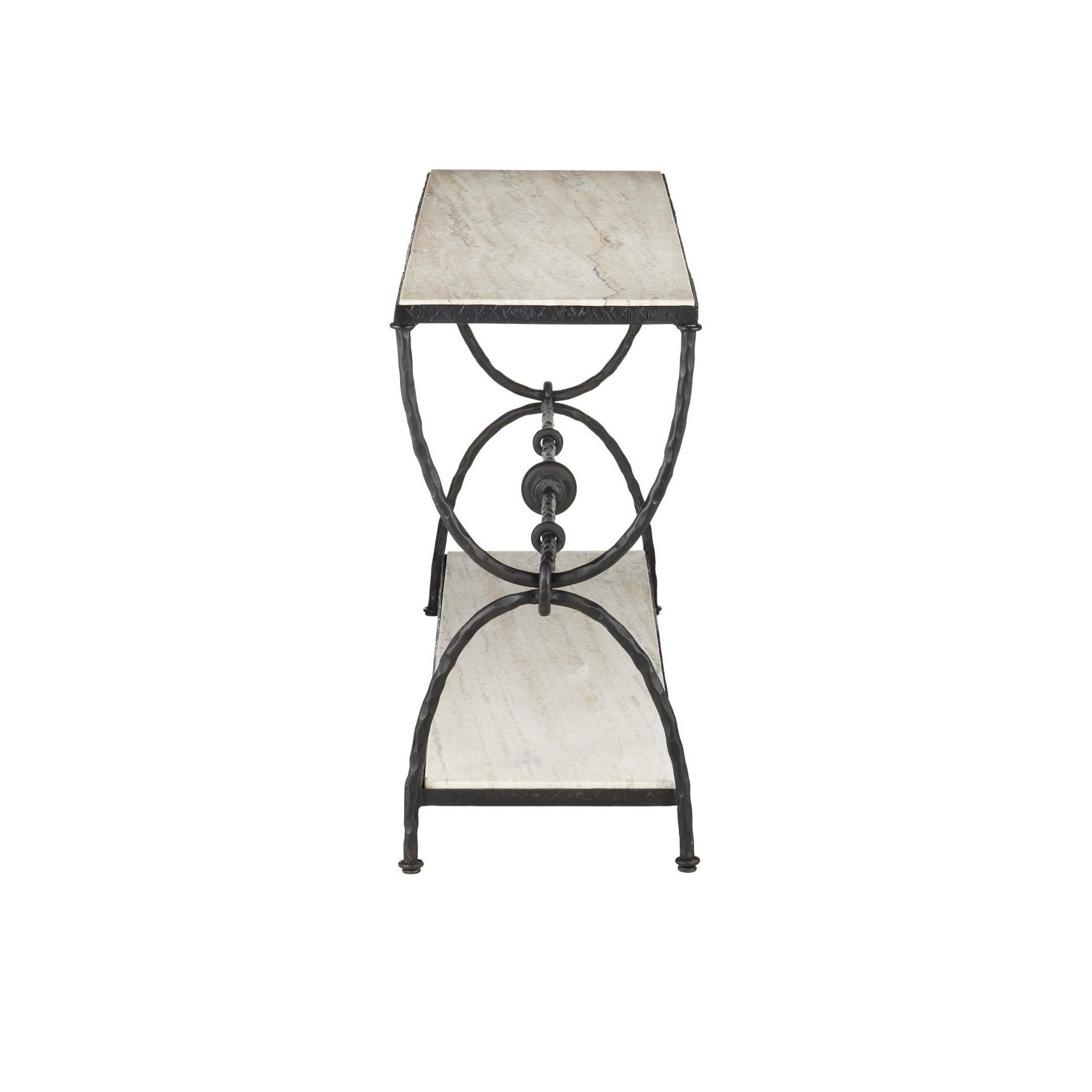 Currey and Company - 4000-0245 - Console Table - Agora - Natural / Rustic Bronze