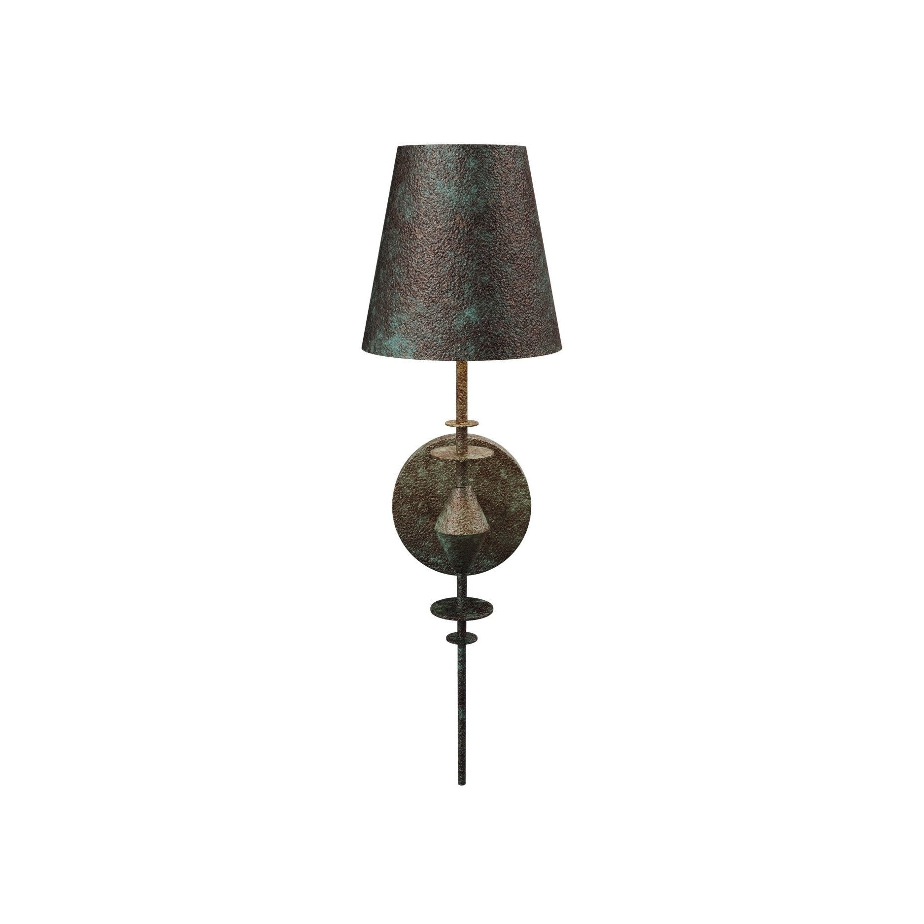 Currey and Company - 5000-0277 - One Light Wall Sconce - Anselm - Verde Bronze / Contemporary Gold