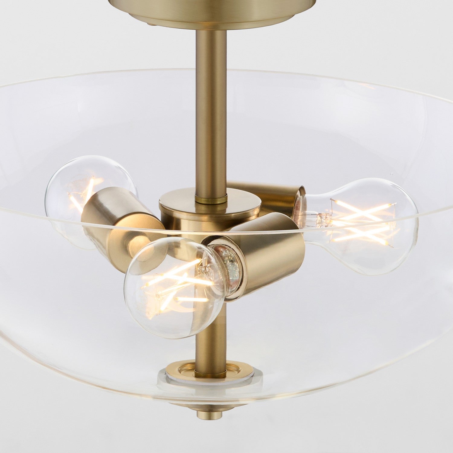 Quorum - 2800-15-80 - Three Light Dual Mount - Adams - Aged Brass