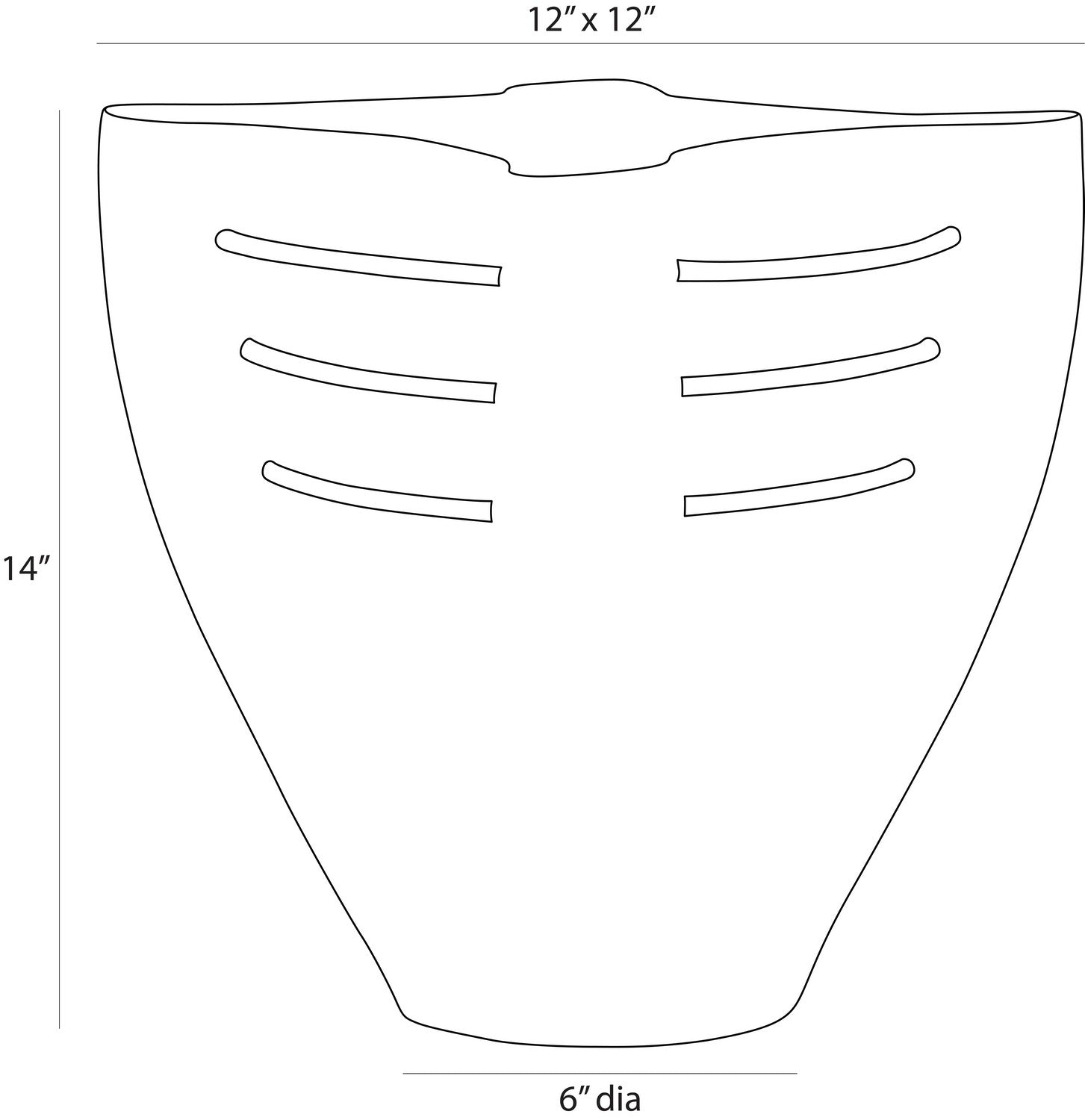 Arteriors - AVI07 - Vase - Jerusha - Blackened