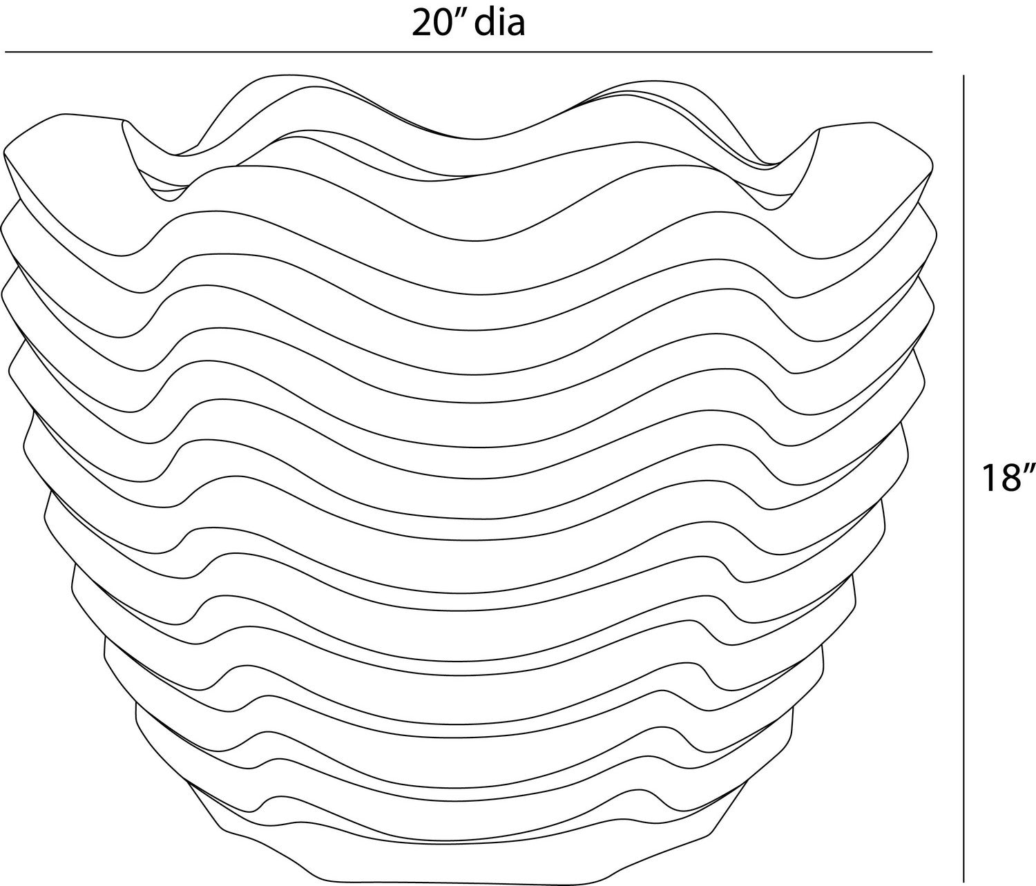Arteriors - AVS12 - Outdoor Planter - Kapuas - Gray Stonewash