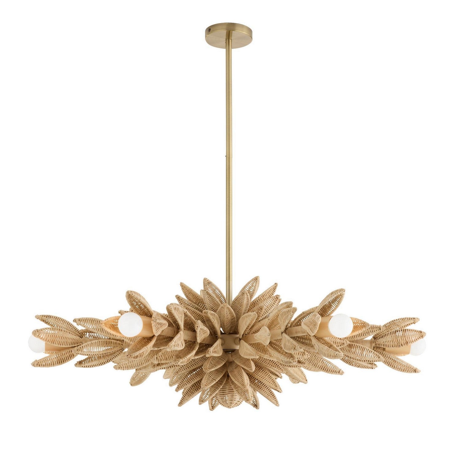 Arteriors - DFS03 - Six Light Semi-Flush Mount - Kasai - Natural