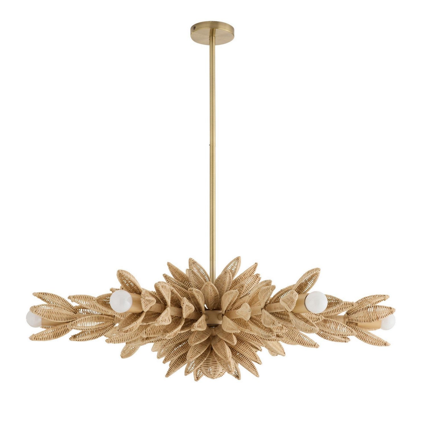 Arteriors - DFS03 - Six Light Semi-Flush Mount - Kasai - Natural