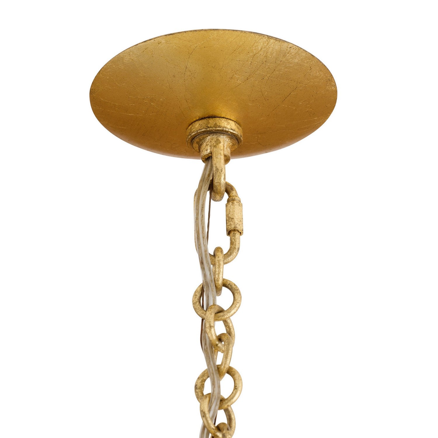 Arteriors - DLI07 - Six Light Chandelier - Florko - Gold Leaf