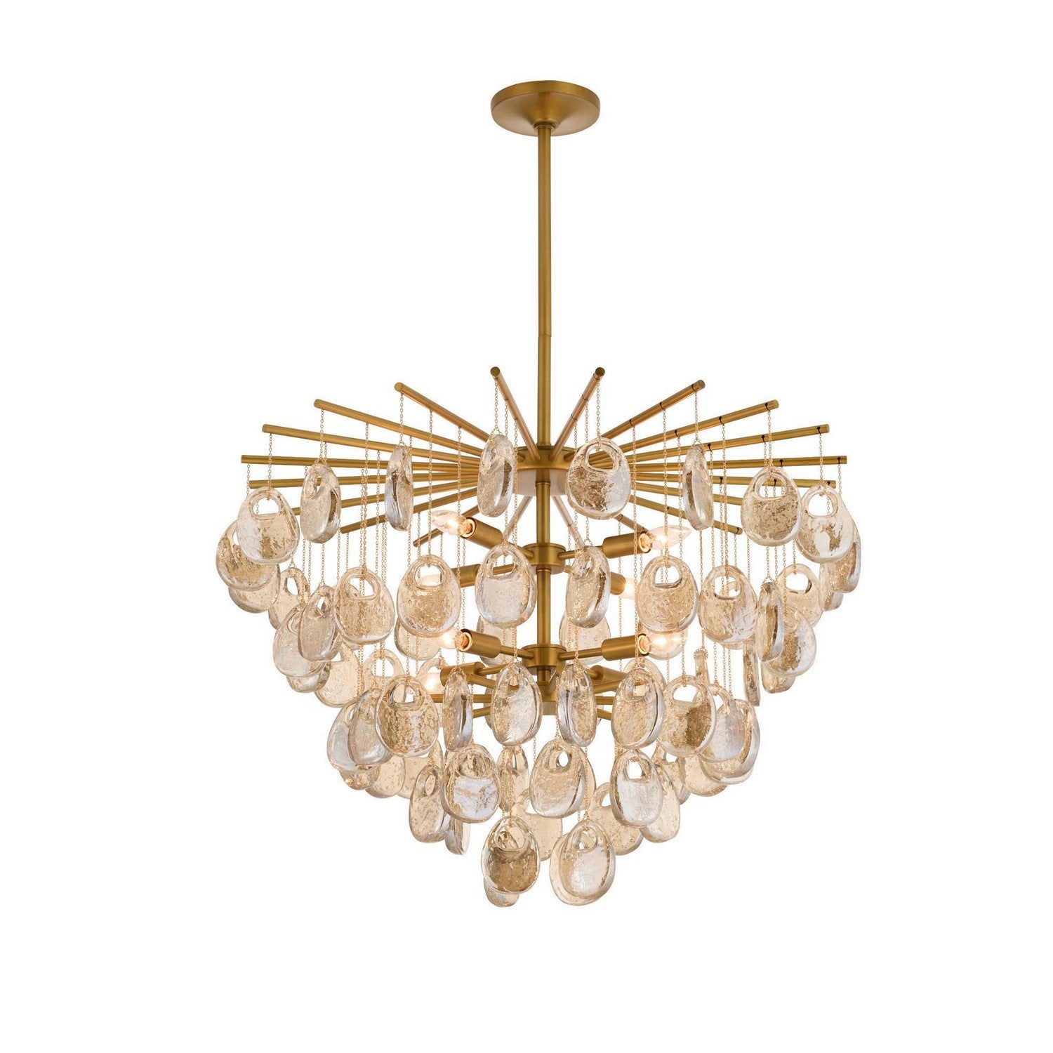 Arteriors - DMC33 - Eight Light Chandelier - Jacqueline - Amber