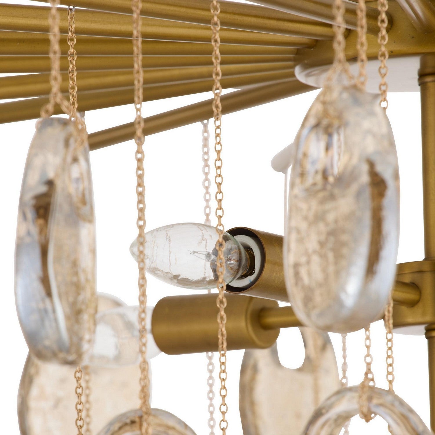 Arteriors - DMC33 - Eight Light Chandelier - Jacqueline - Amber