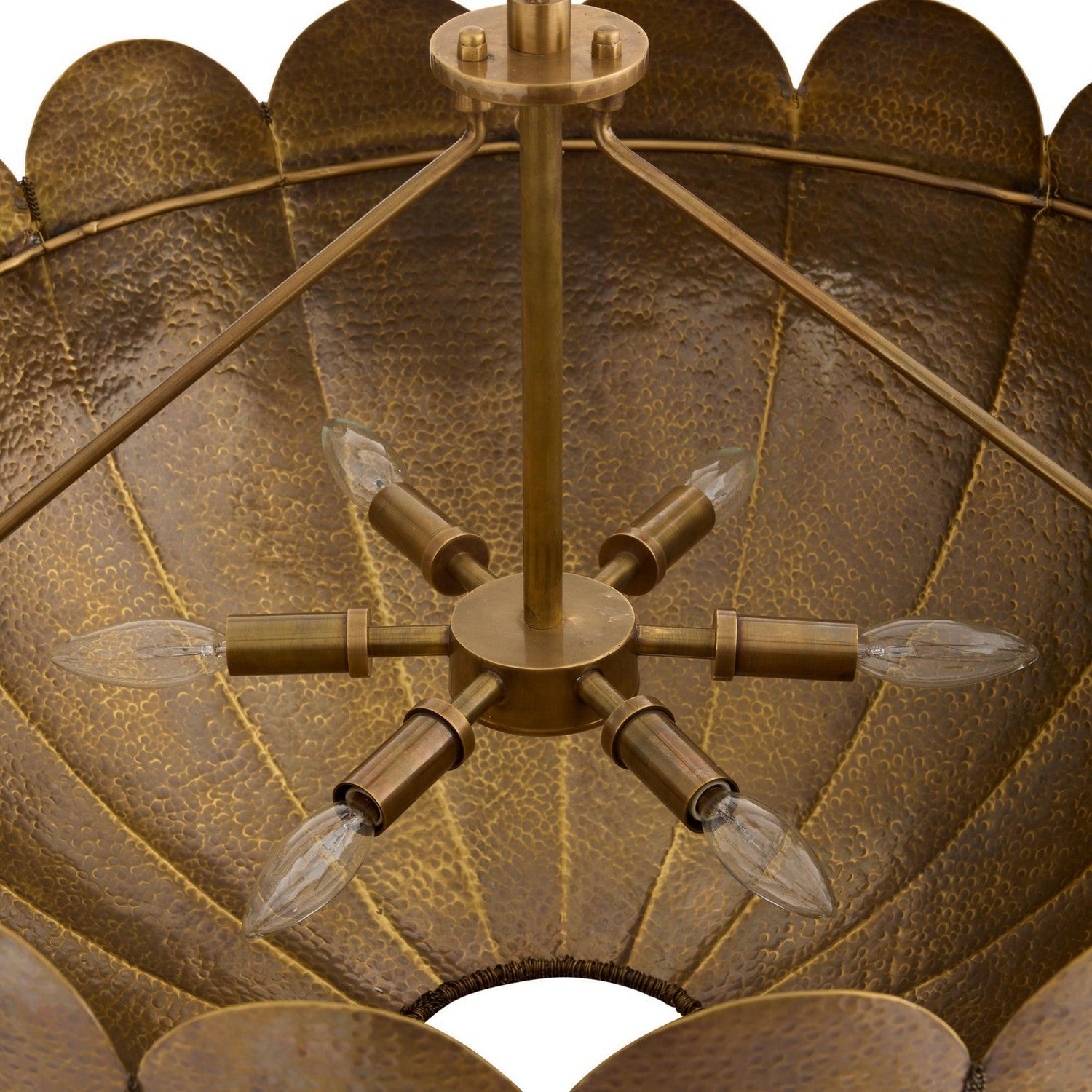 Arteriors - DMI21 - Three Light Chandelier - Inaya - Antique Brass