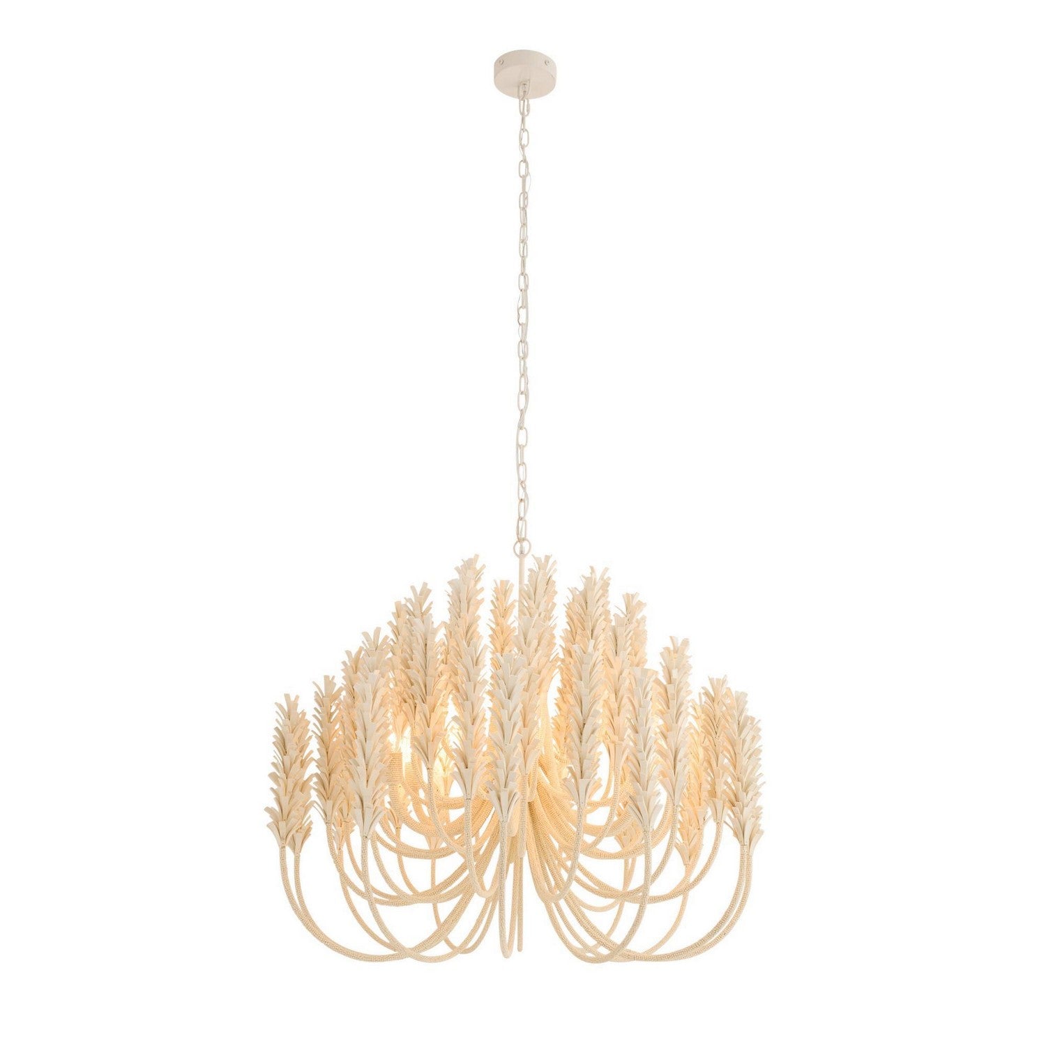 Arteriors - DMS20 - Six Light Chandelier - Kaia - Ivory