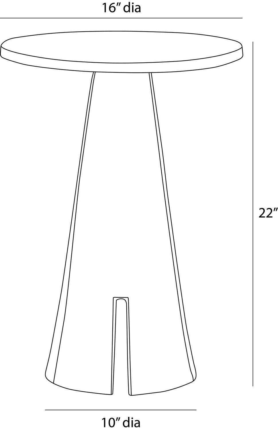 Arteriors - FAI23 - Accent Table - Katara - Antique Brass