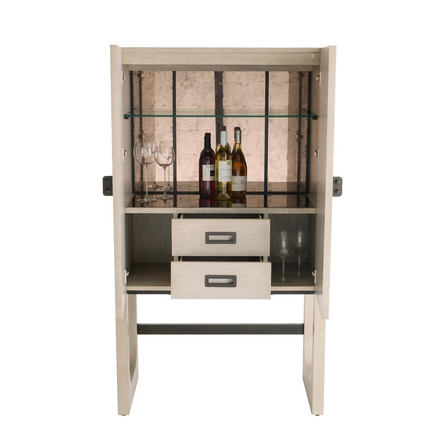 Arteriors - FNS18 - Cocktail Cabinet - Jermaine - Antiqued Amber