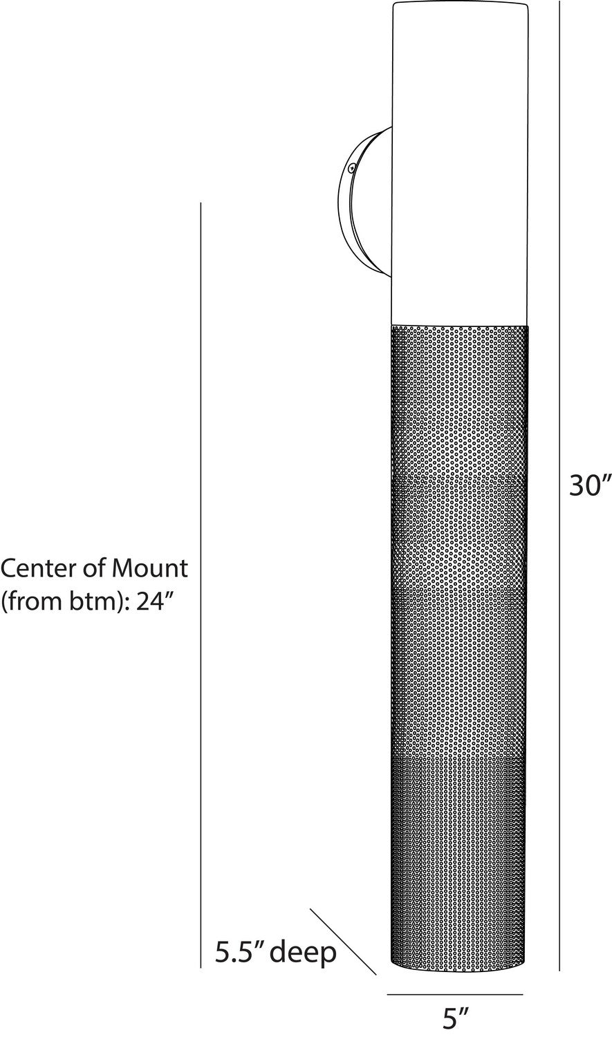 Arteriors - GADWC14 - One Light Outdoor Wall Sconce - Punch - Marine Grade Matte Black