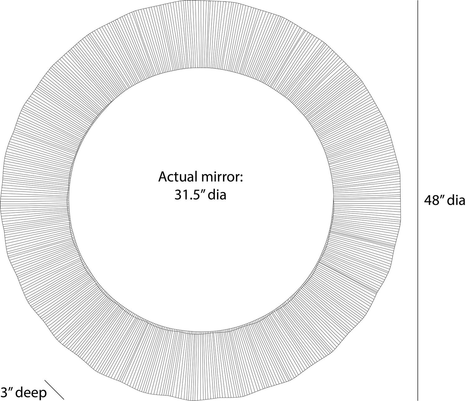 Arteriors - WMI72 - Mirror - Kelby - Dark Antique Brass