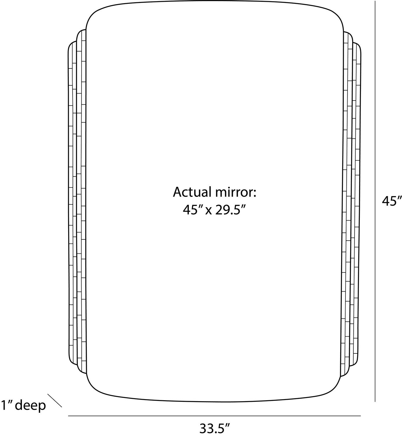 Arteriors - WMI81 - Mirror - Iyla - Gray