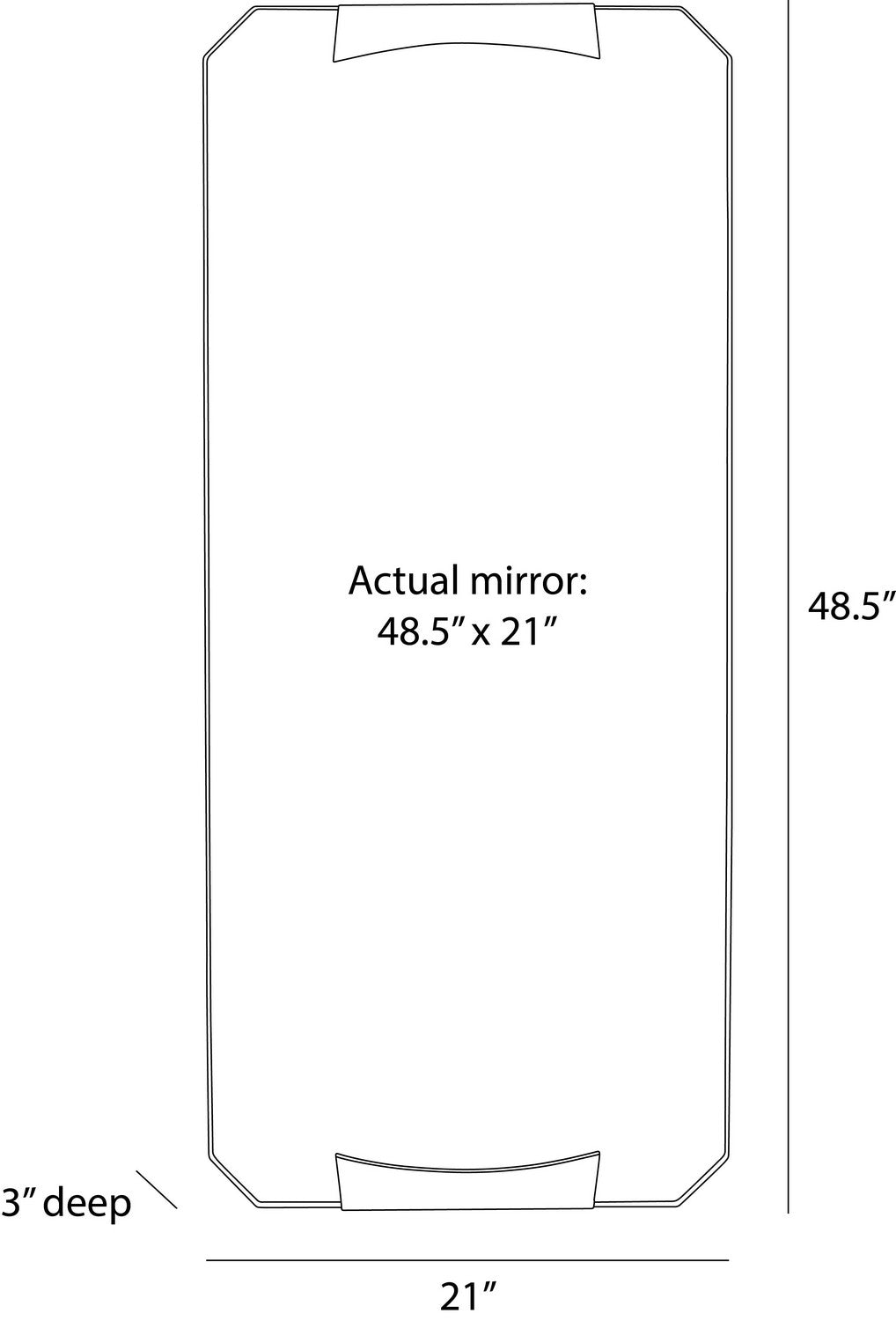 Arteriors - WMI83 - Mirror - Kris - Bronze