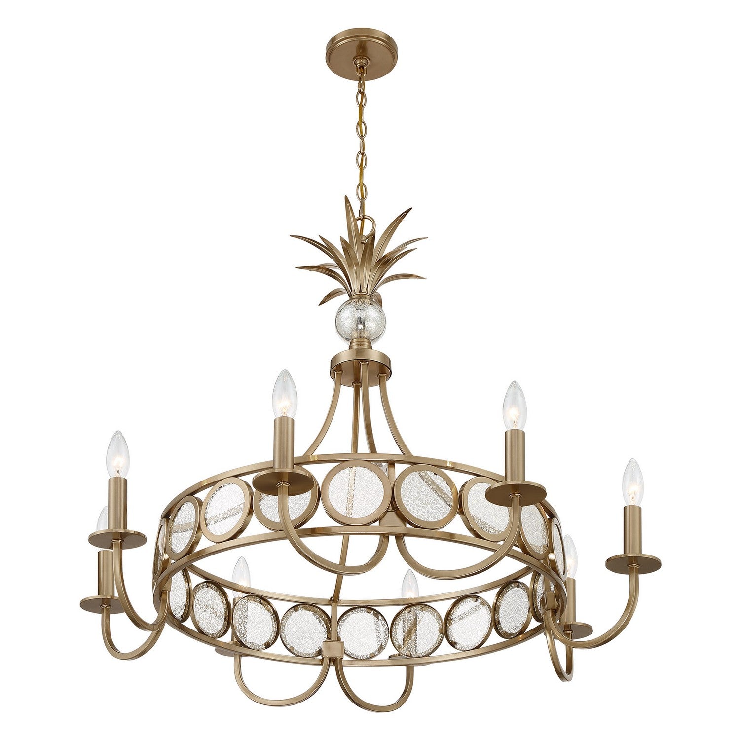 Savoy House - 1-1205-8-127 - Eight Light Chandelier - Hearst - Noble Brass