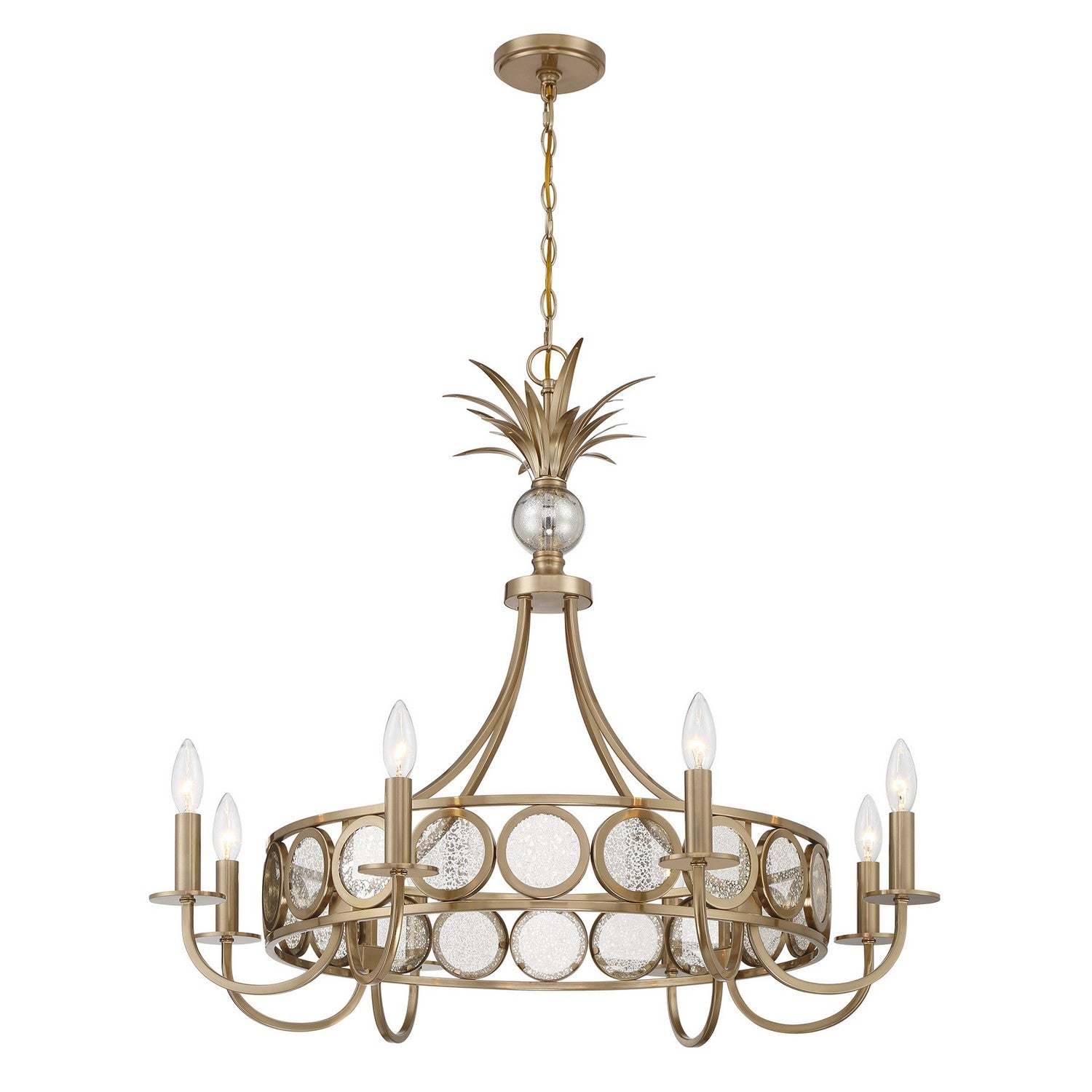 Savoy House - 1-1205-8-127 - Eight Light Chandelier - Hearst - Noble Brass