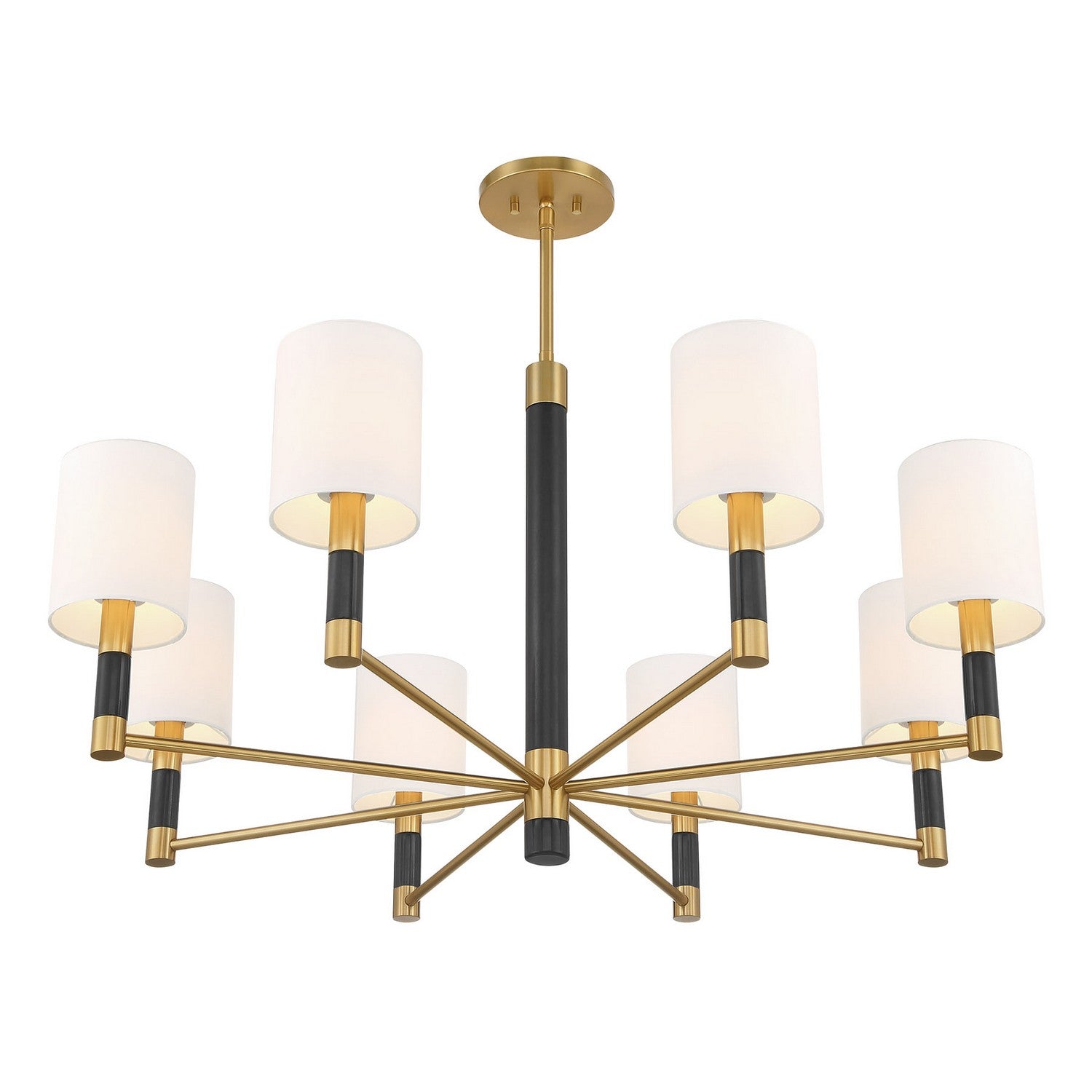 Savoy House - 1-4605-8-322 - Eight Light Chandelier - Conrad - Warm Brass