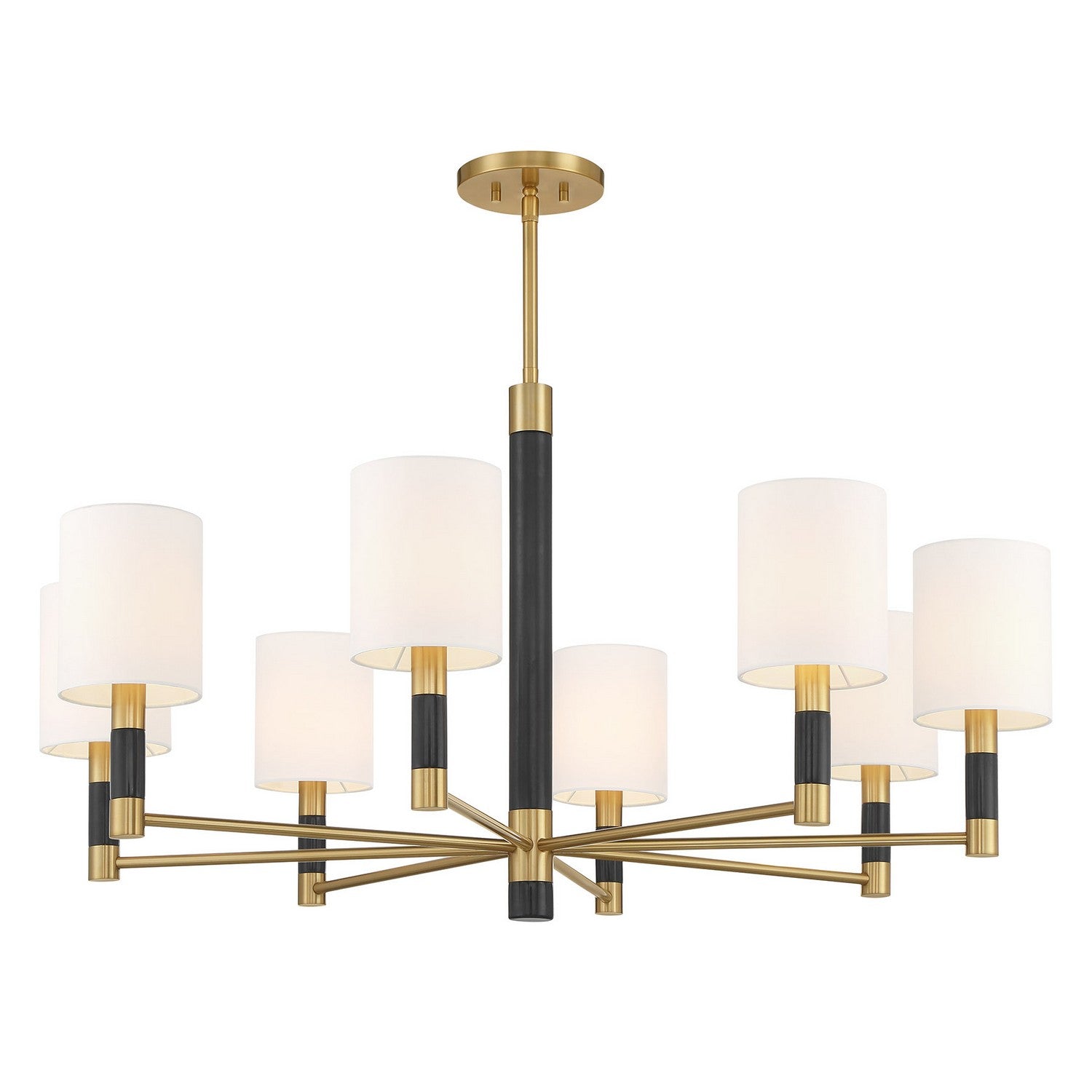 Savoy House - 1-4605-8-322 - Eight Light Chandelier - Conrad - Warm Brass