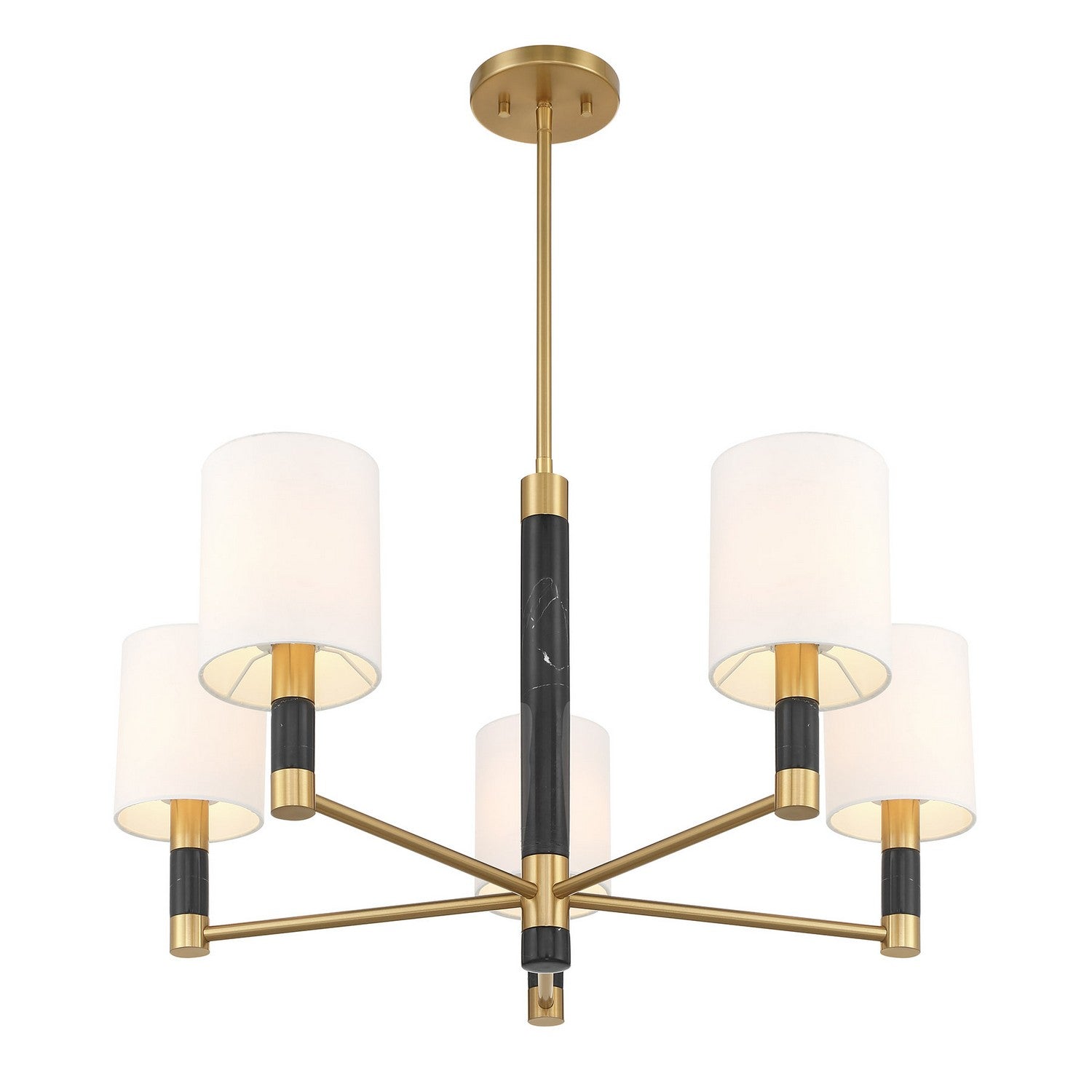 Savoy House - 1-4606-5-322 - Five Light Chandelier - Conrad - Warm Brass