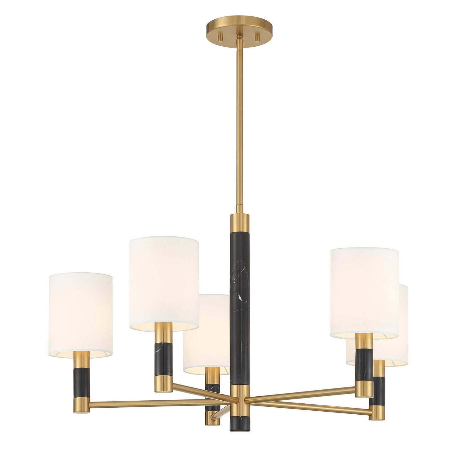 Savoy House - 1-4606-5-322 - Five Light Chandelier - Conrad - Warm Brass