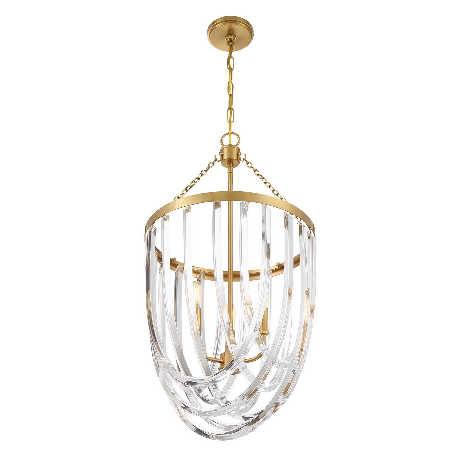 Savoy House - 3-2999-3-322 - Three Light Pendant - Jennings - Warm Brass