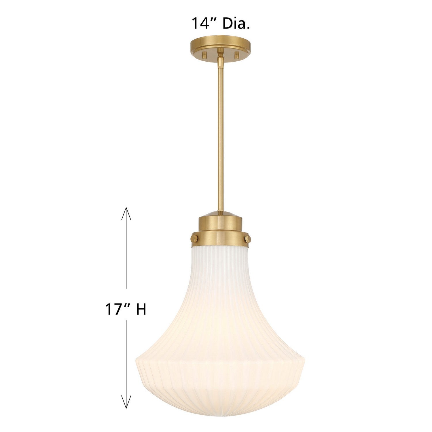 Savoy House - 7-0108-1-322 - One Light Pendant - Bartlet - Warm Brass