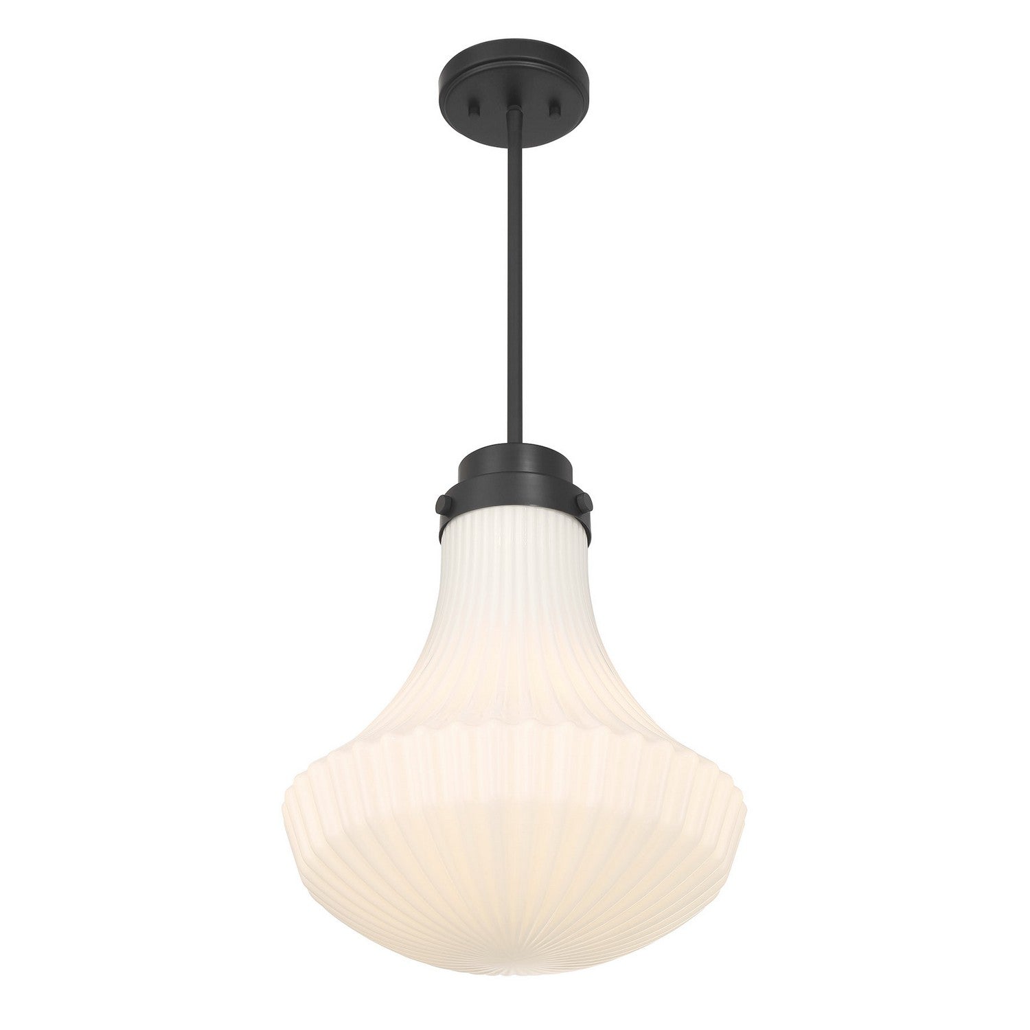 Savoy House - 7-0108-1-89 - One Light Pendant - Bartlet - Matte Black