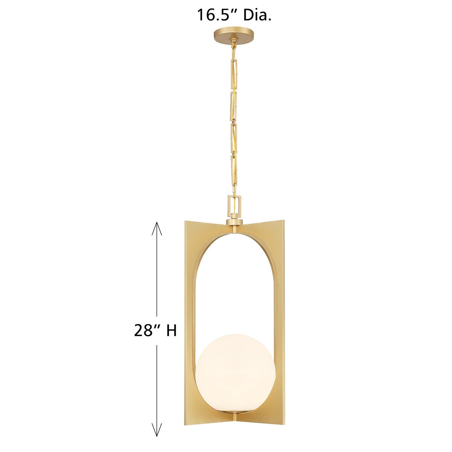 Savoy House - 7-3999-1-328 - One Light Pendant - Harding - Spun Gold