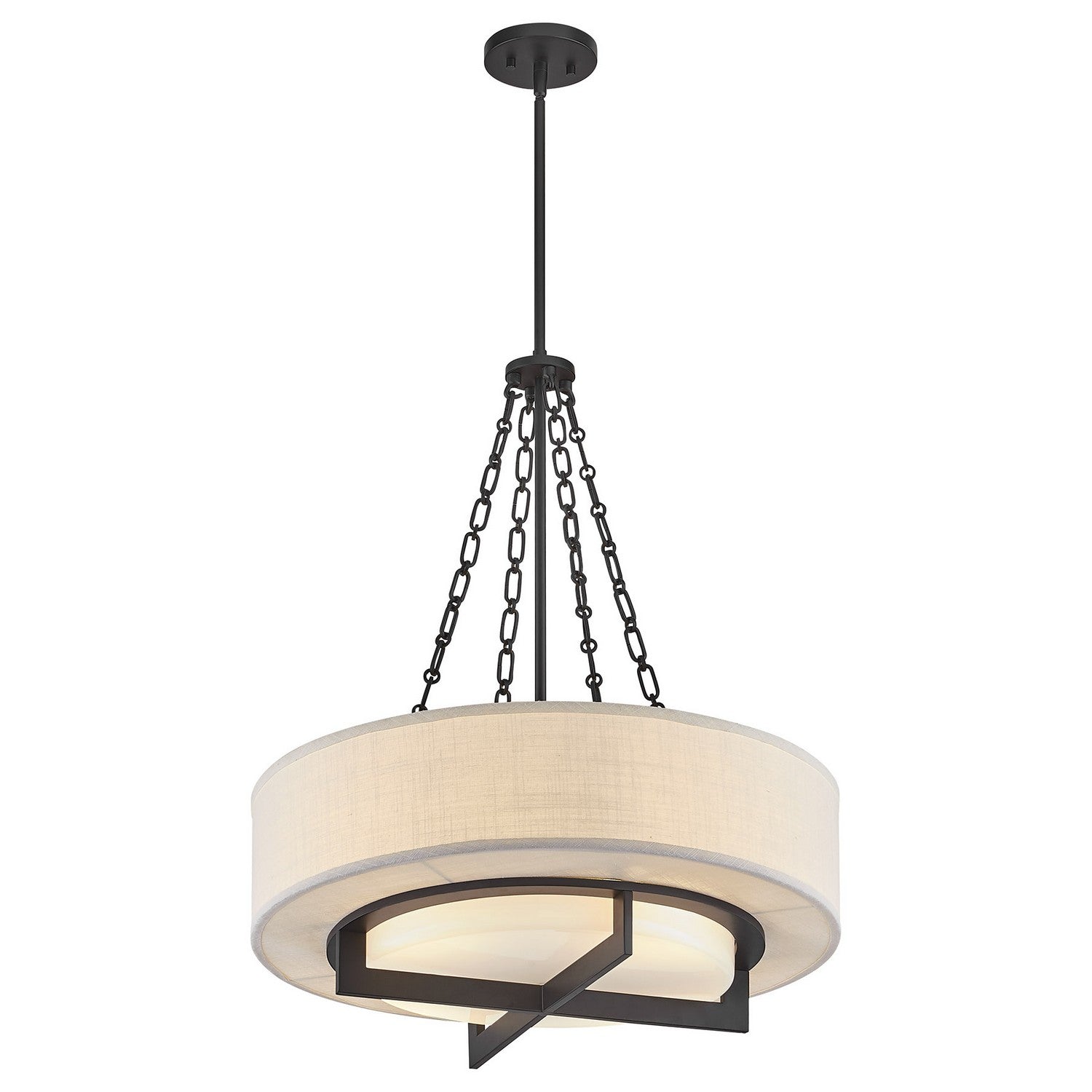 Savoy House - 7-4999-4-89 - Four Light Pendant - Brentwood - Matte Black