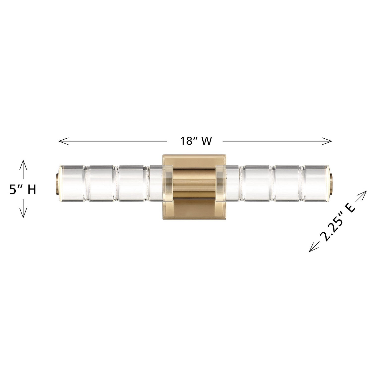 Savoy House - 8-3204-18-127 - LED Bathroom Vanity - Beale - Noble Brass
