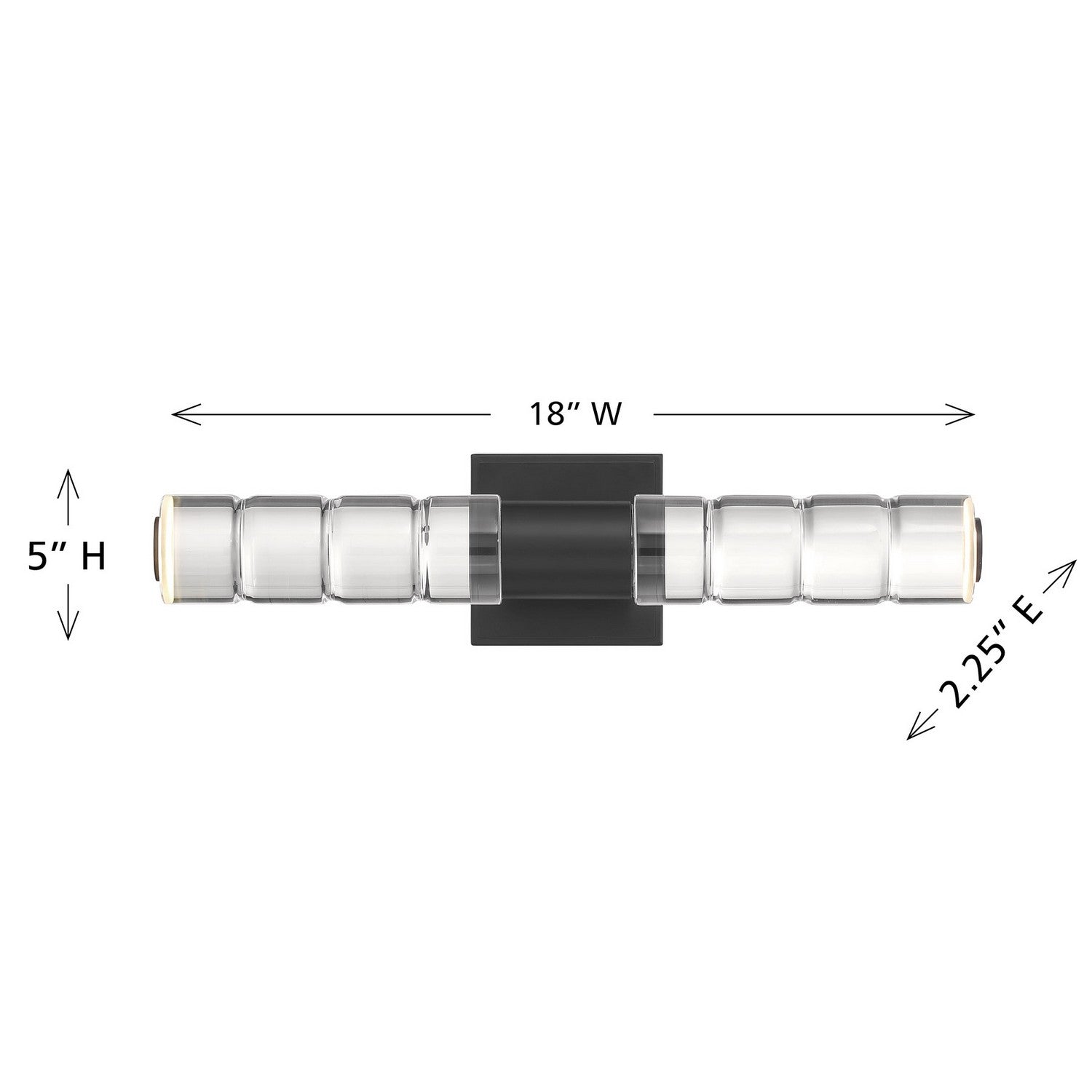 Savoy House - 8-3204-18-335 - LED Bathroom Vanity - Beale - Black Lustre