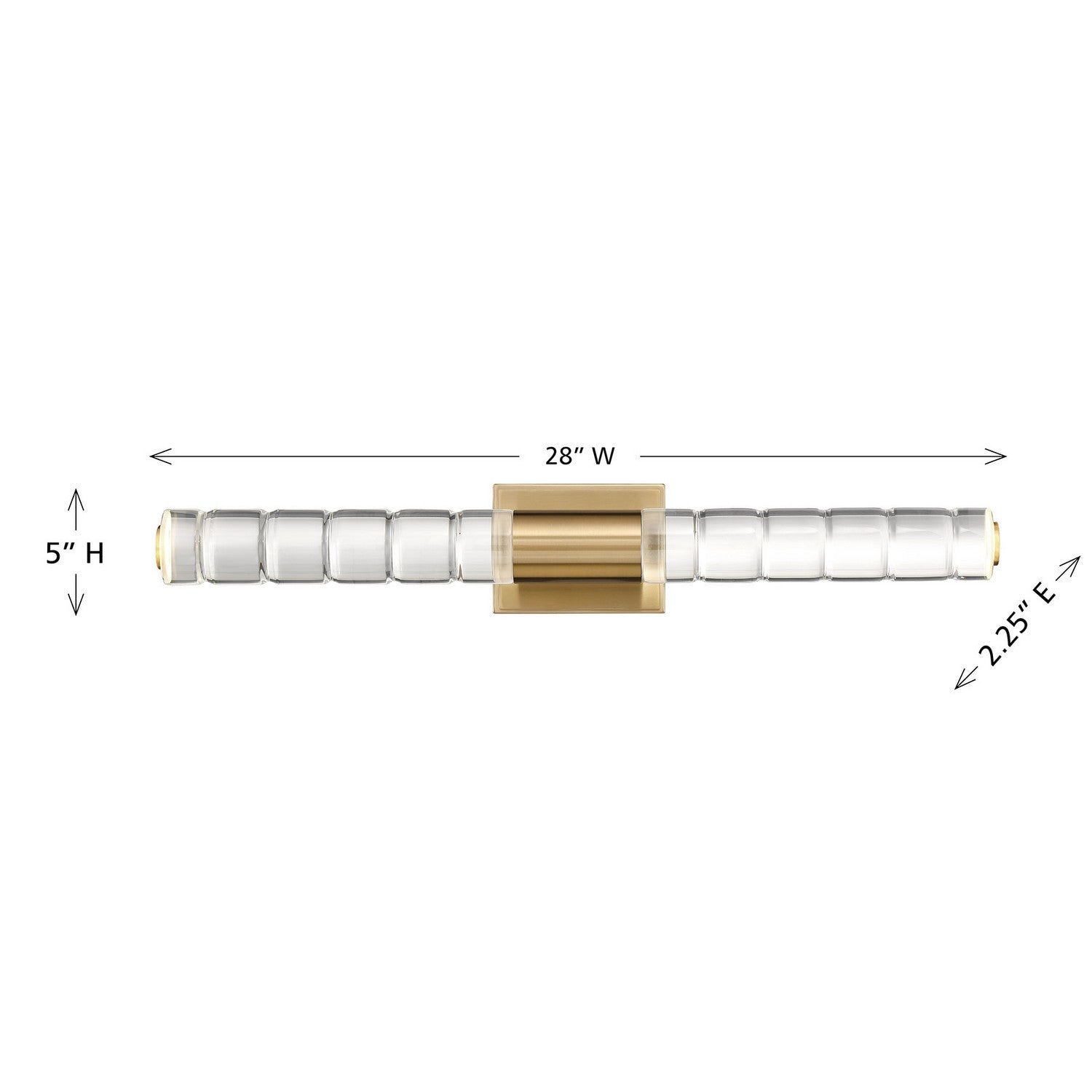 Savoy House - 8-3204-28-127 - LED Bathroom Vanity - Beale - Noble Brass