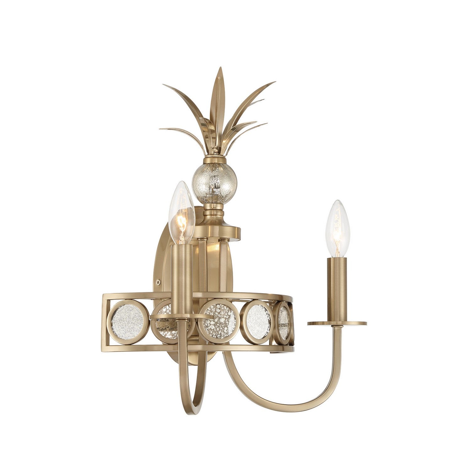 Savoy House - 9-1207-2-127 - Two Light Wall Sconce - Hearst - Noble Brass