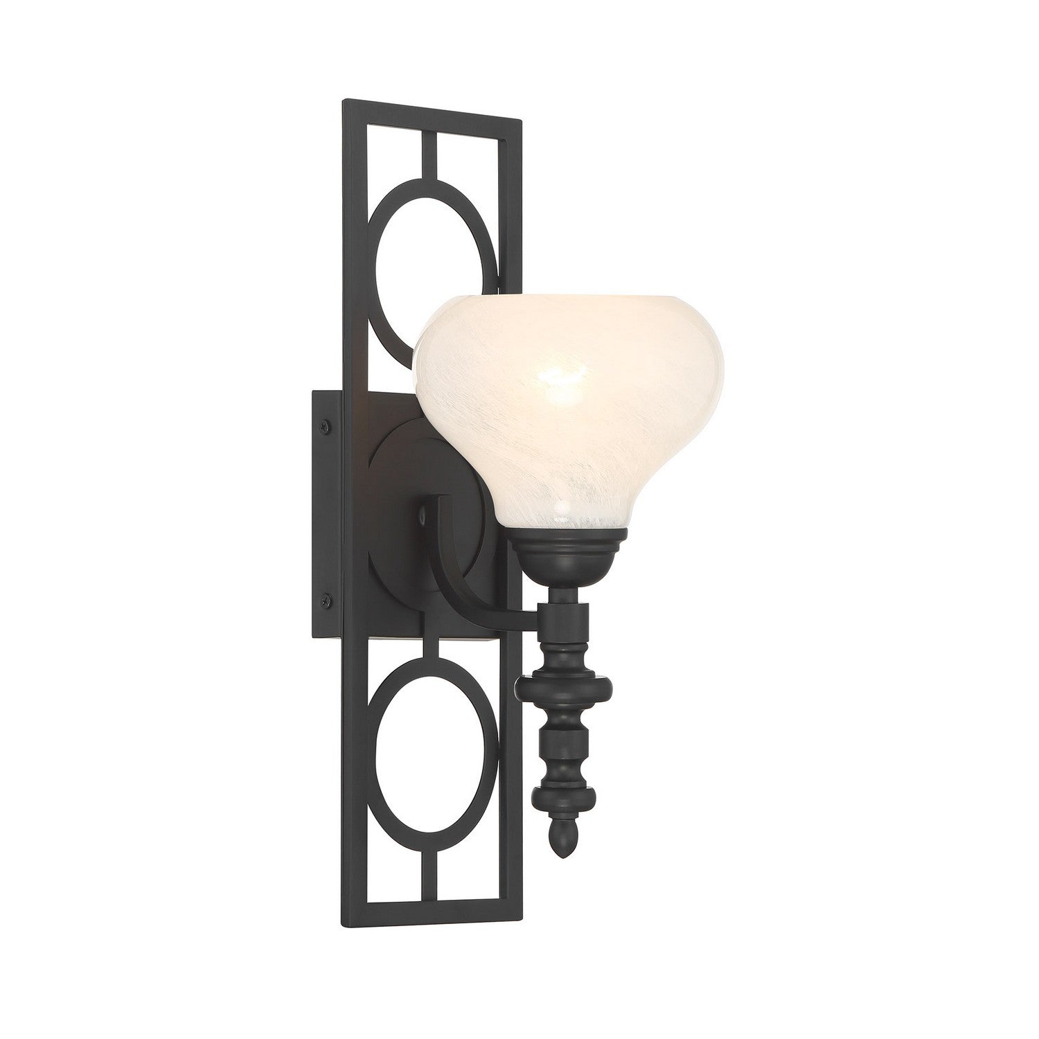 Savoy House - 9-1607-1-89 - One Light Wall Sconce - Allston - Matte Black