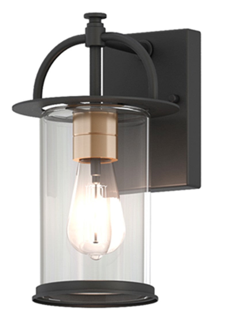 Acclaim Lighting - 1023BK - One Light Wall Lantern - Stockwell - Matt Black and Brass