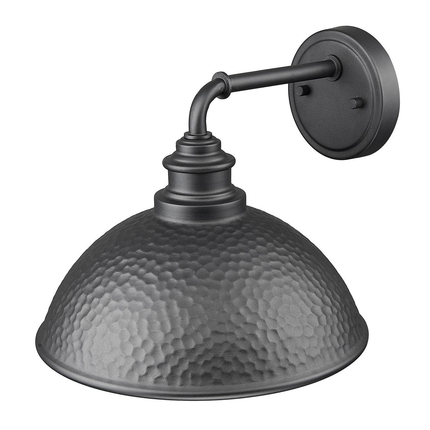 Acclaim Lighting - 1031BK - One Light Wall Lantern - Hammond - Hammered Black with Matte Gold