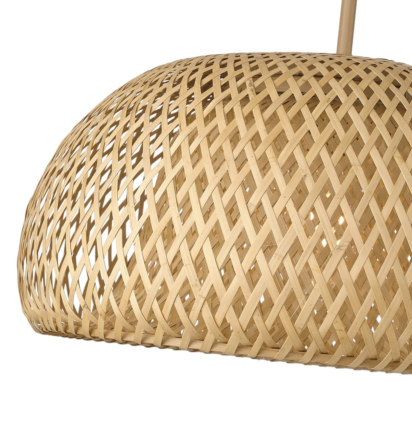 Acclaim Lighting - IN20007WK - One Light Pendant - Berkshire - Tan Metal with Natural Bamboo