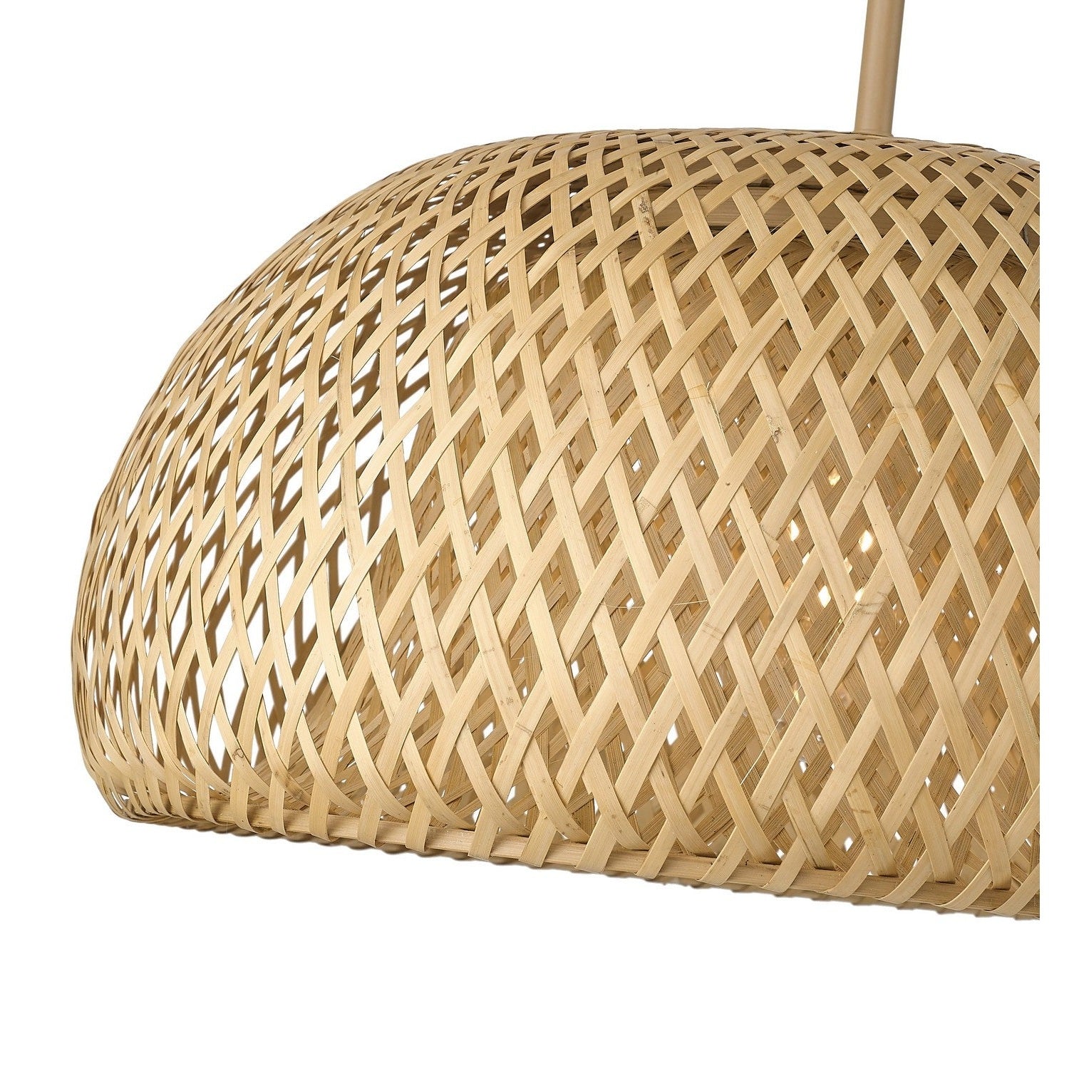 Acclaim Lighting - IN20007WK - One Light Pendant - Berkshire - Tan Metal with Natural Bamboo