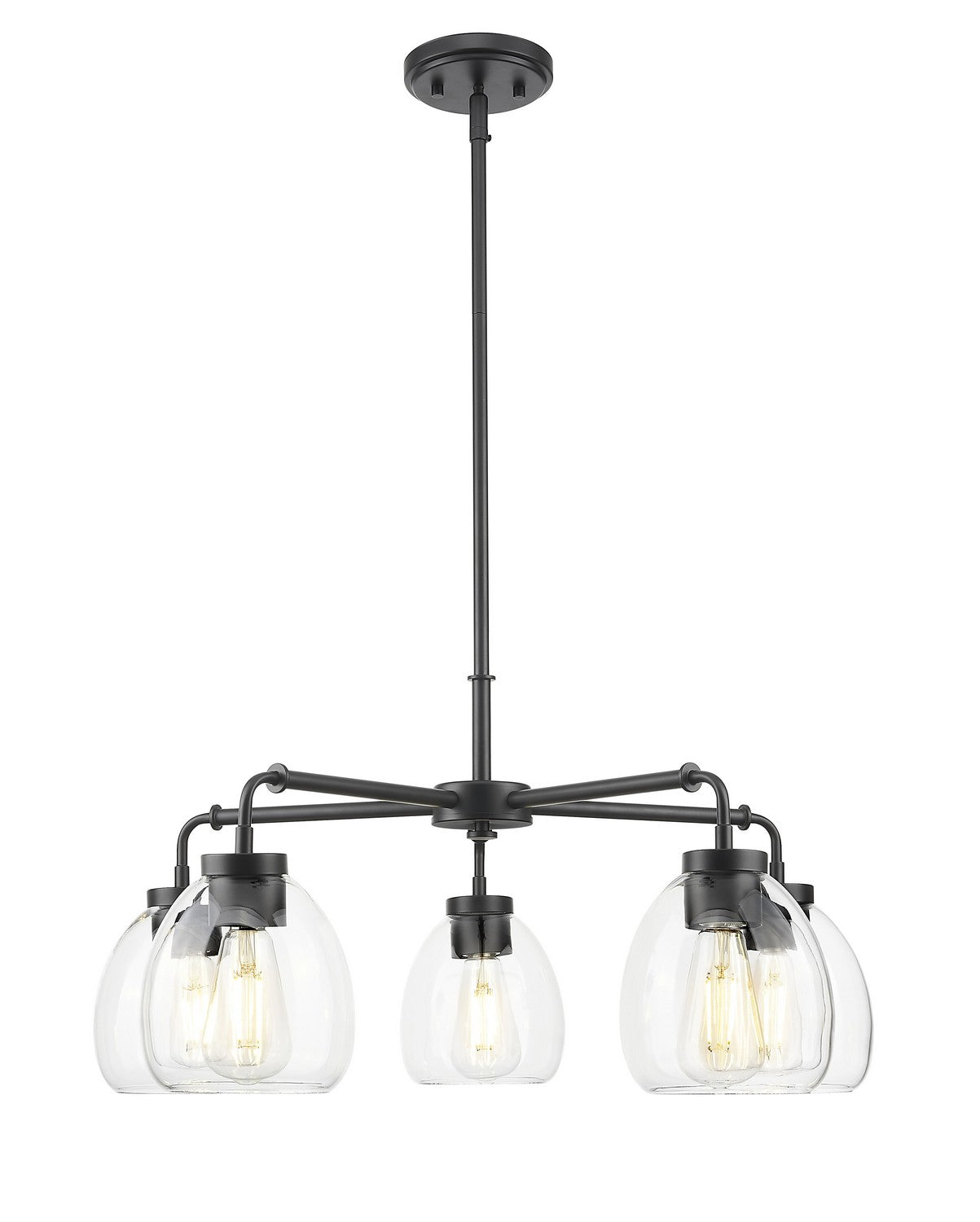 Acclaim Lighting - IN20063BK - Five Light Chandelier - Dawes - Matte Black