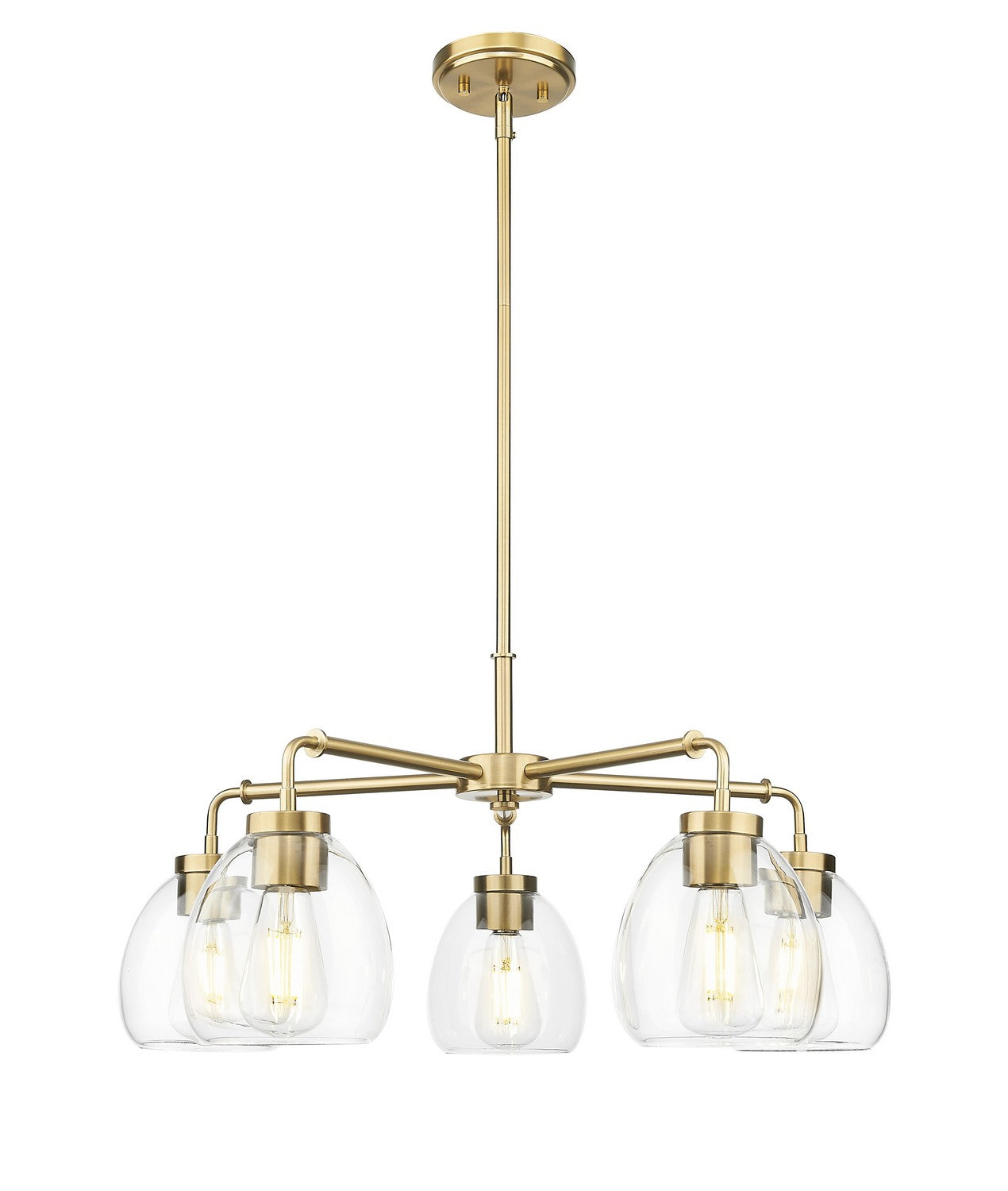 Acclaim Lighting - IN20063BR - Five Light Chandelier - Dawes - Brass