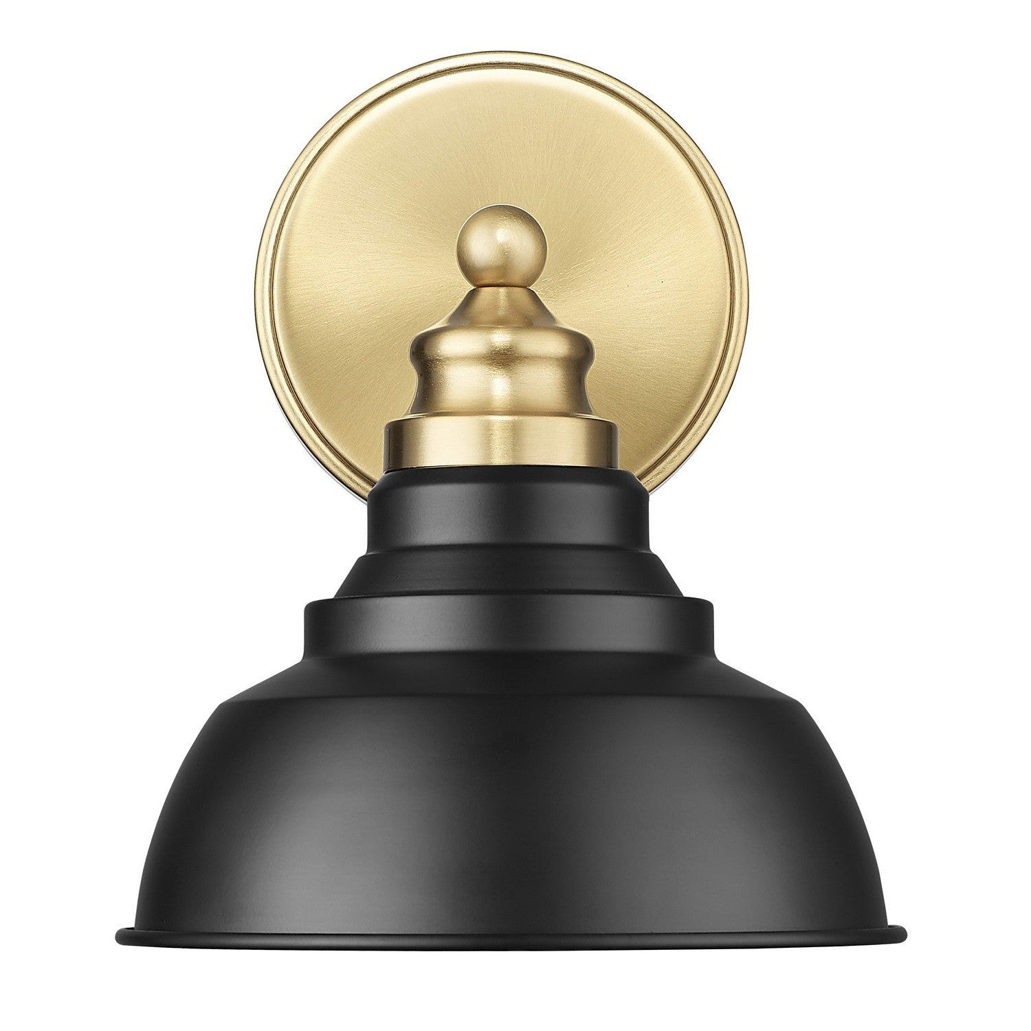 Acclaim Lighting - IN40026BK - One Light Wall Sconce - Bishop - Matte Black and Brass