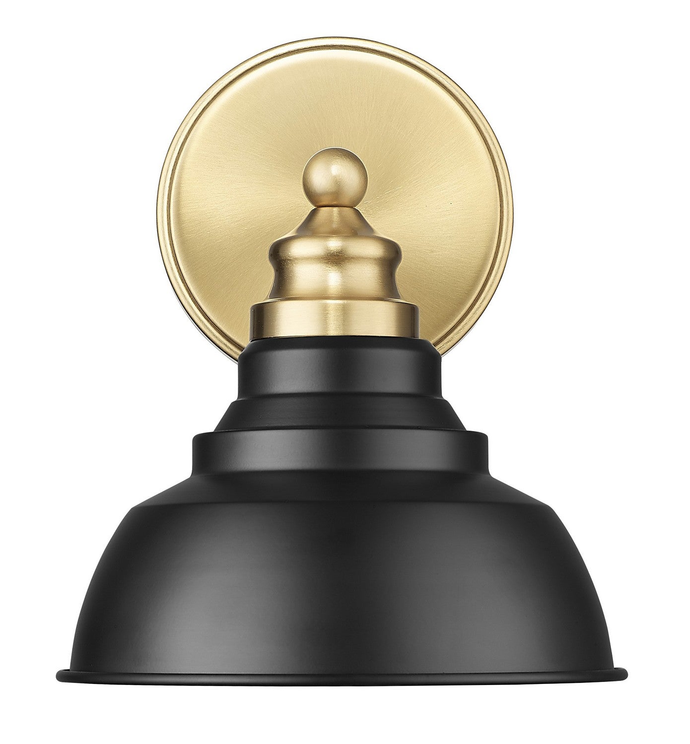 Acclaim Lighting - IN40026BK - One Light Wall Sconce - Bishop - Matte Black and Brass