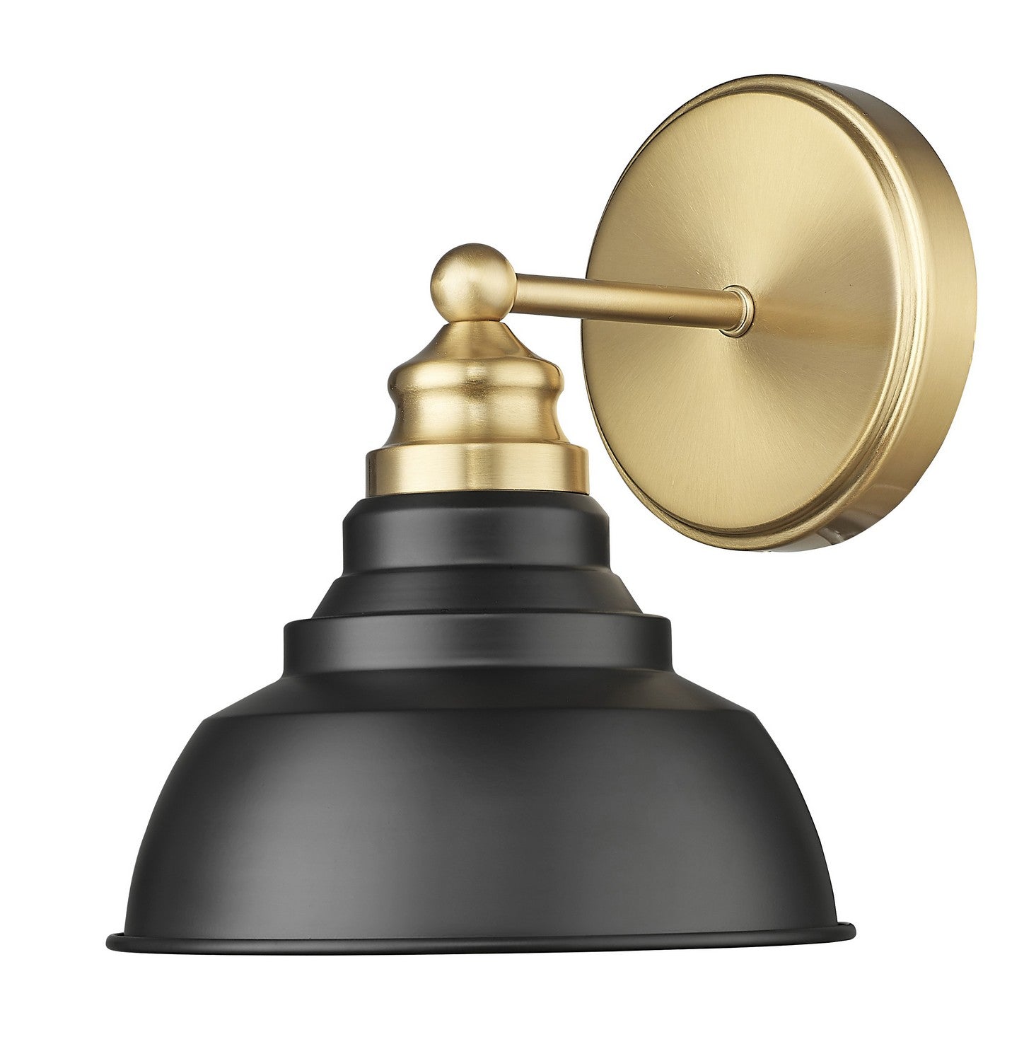 Acclaim Lighting - IN40026BK - One Light Wall Sconce - Bishop - Matte Black and Brass