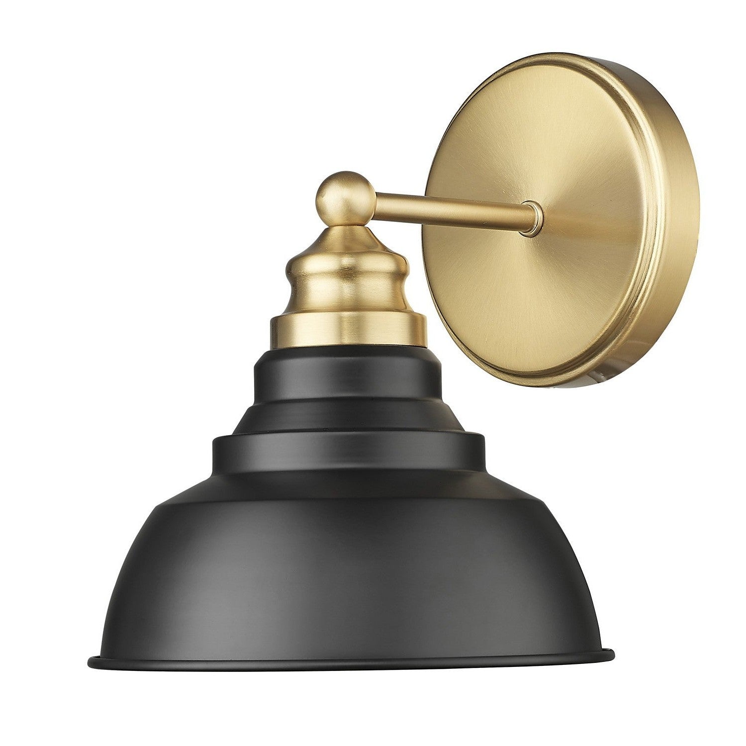 Acclaim Lighting - IN40026BK - One Light Wall Sconce - Bishop - Matte Black and Brass