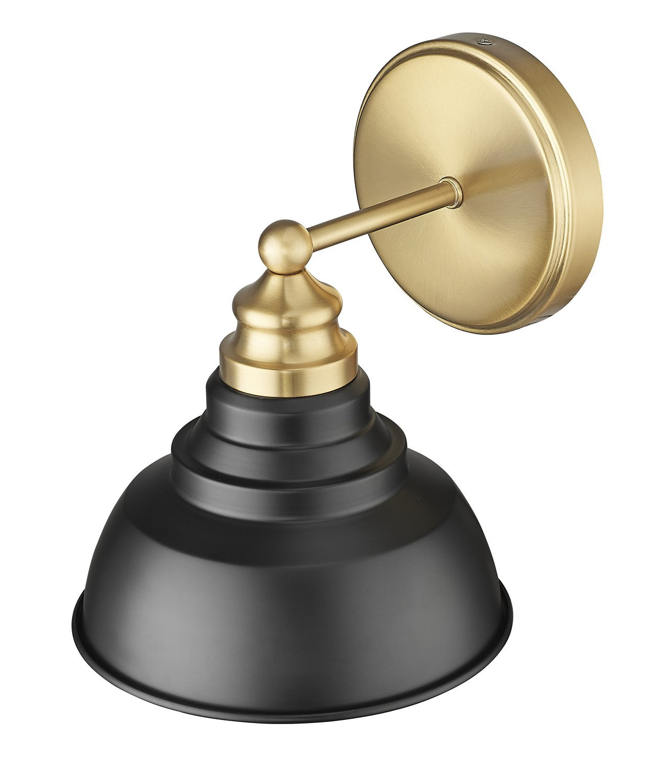 Acclaim Lighting - IN40026BK - One Light Wall Sconce - Bishop - Matte Black and Brass