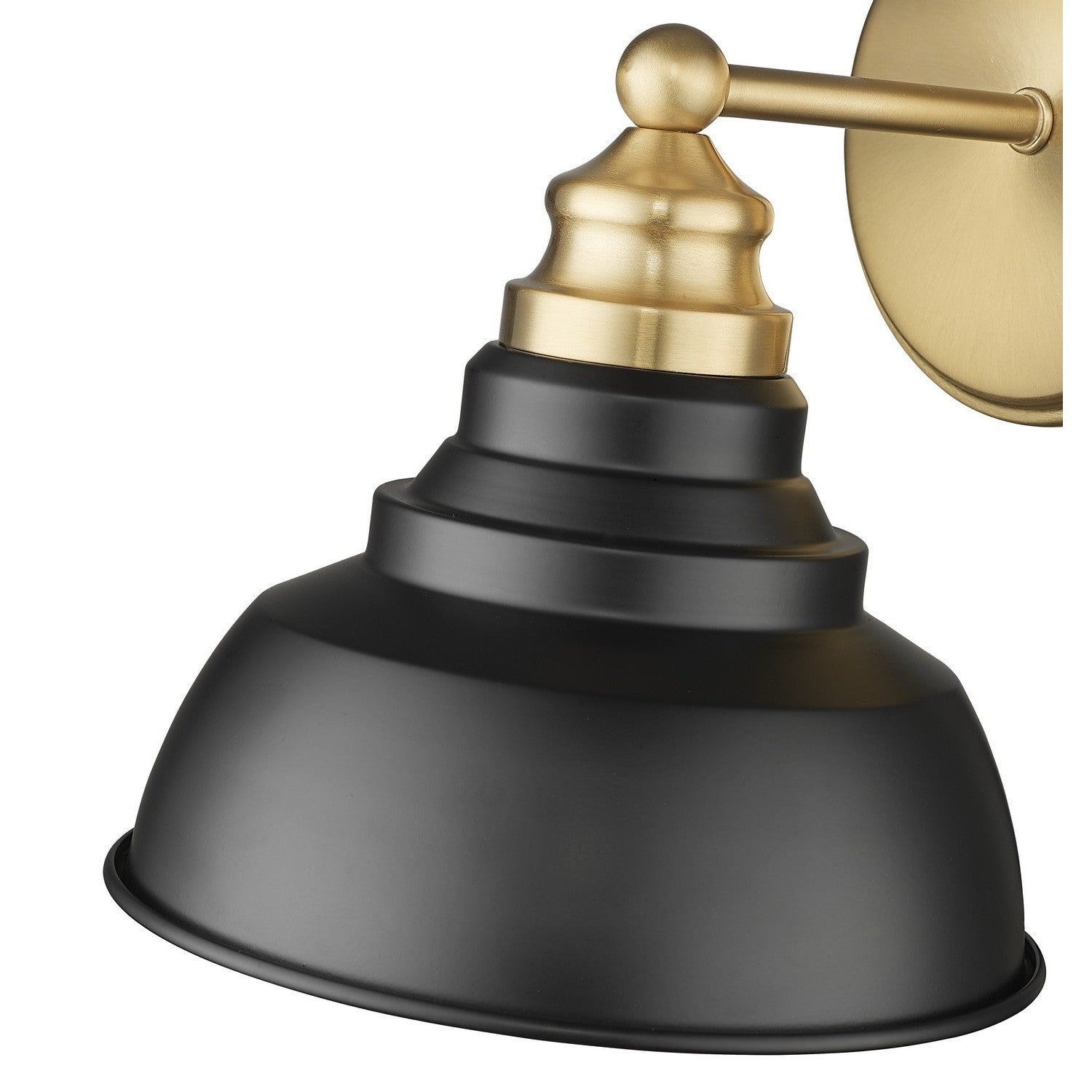 Acclaim Lighting - IN40026BK - One Light Wall Sconce - Bishop - Matte Black and Brass