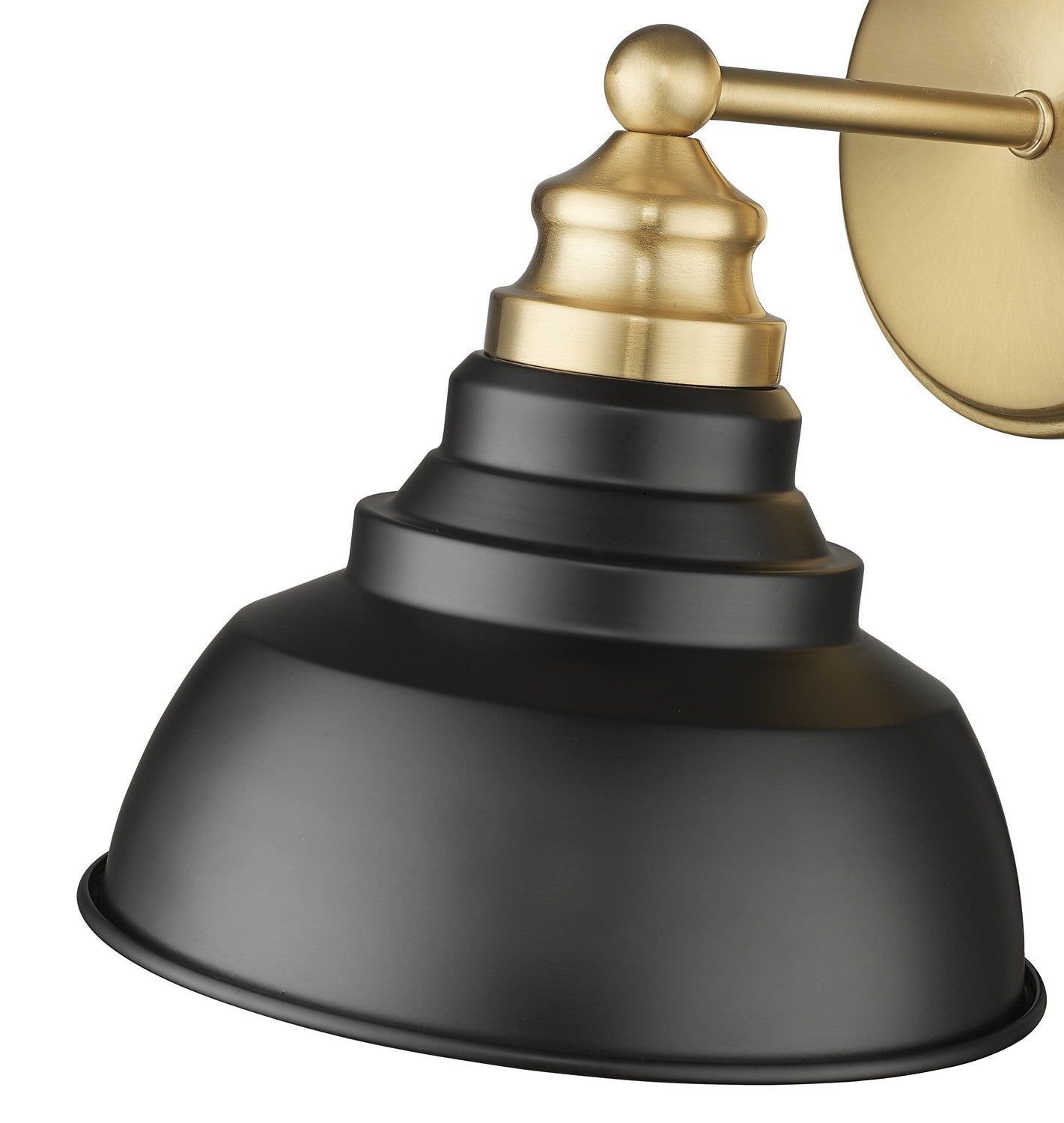 Acclaim Lighting - IN40026BK - One Light Wall Sconce - Bishop - Matte Black and Brass