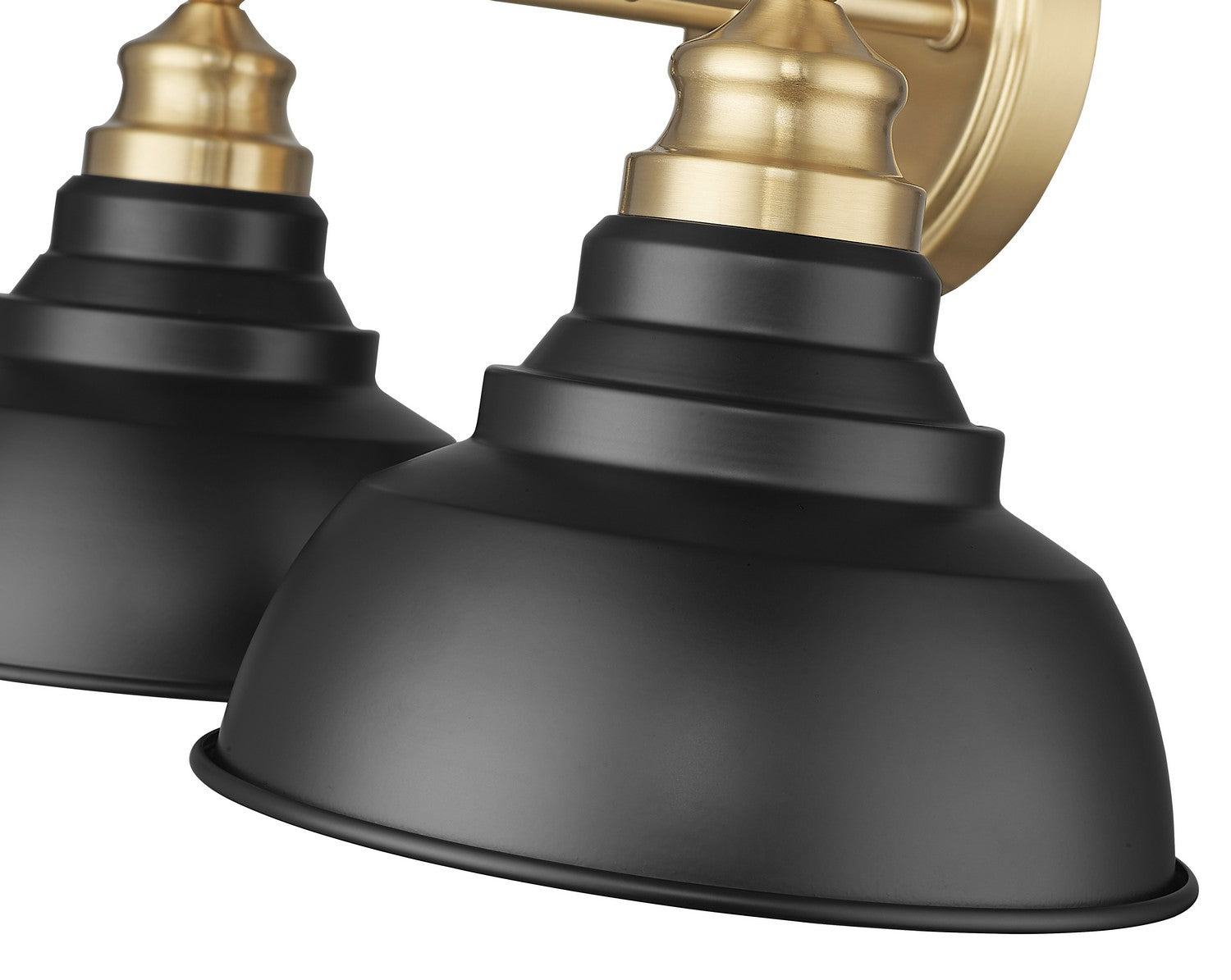 Acclaim Lighting - IN40027BK - Two Light Vanity - Bishop - Matte Black and Brass