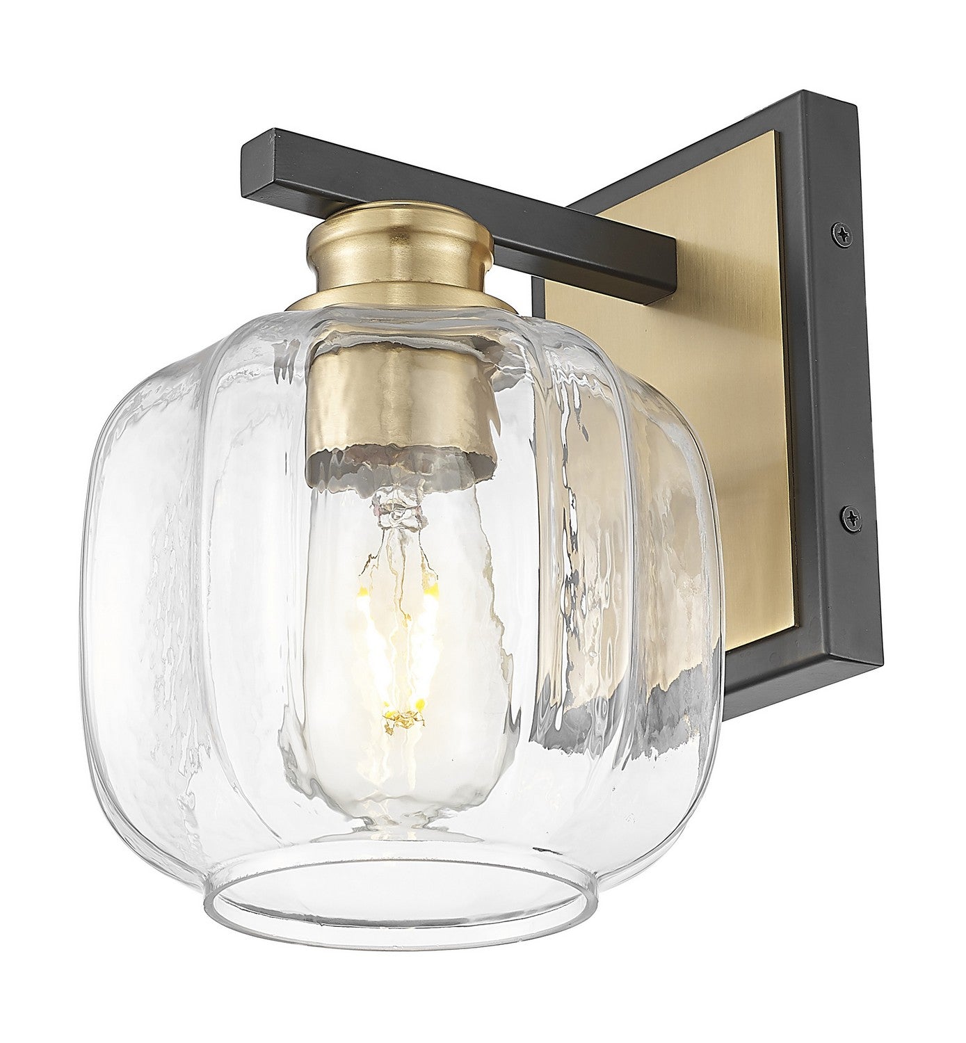 Acclaim Lighting - IN40030BK - One Light Wall Sconce - Oxley - Matte Black and Brass