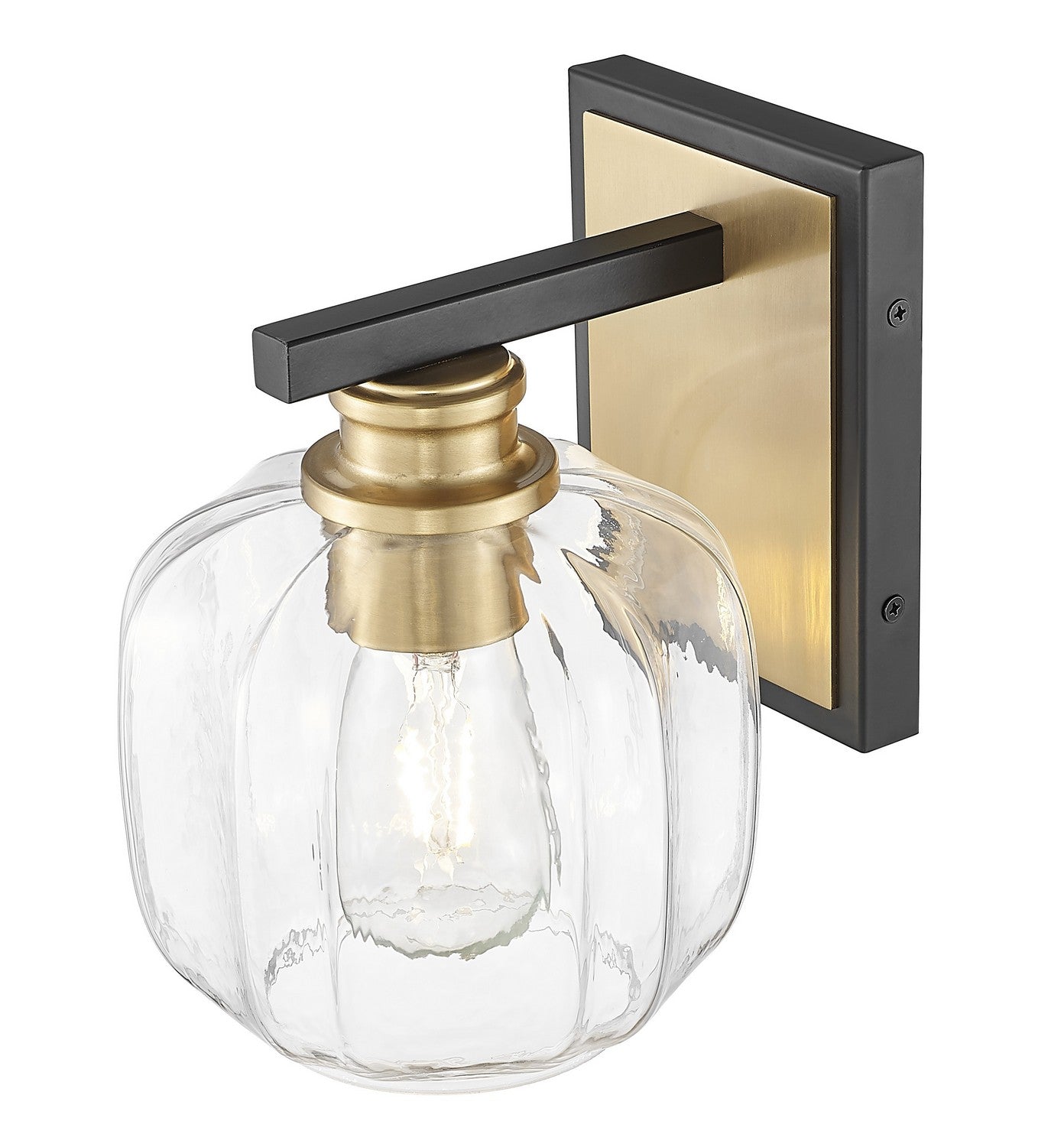 Acclaim Lighting - IN40030BK - One Light Wall Sconce - Oxley - Matte Black and Brass